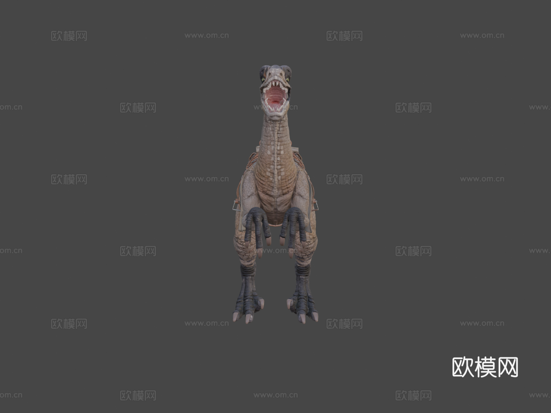 带鞍恐龙PBR模型3d模型