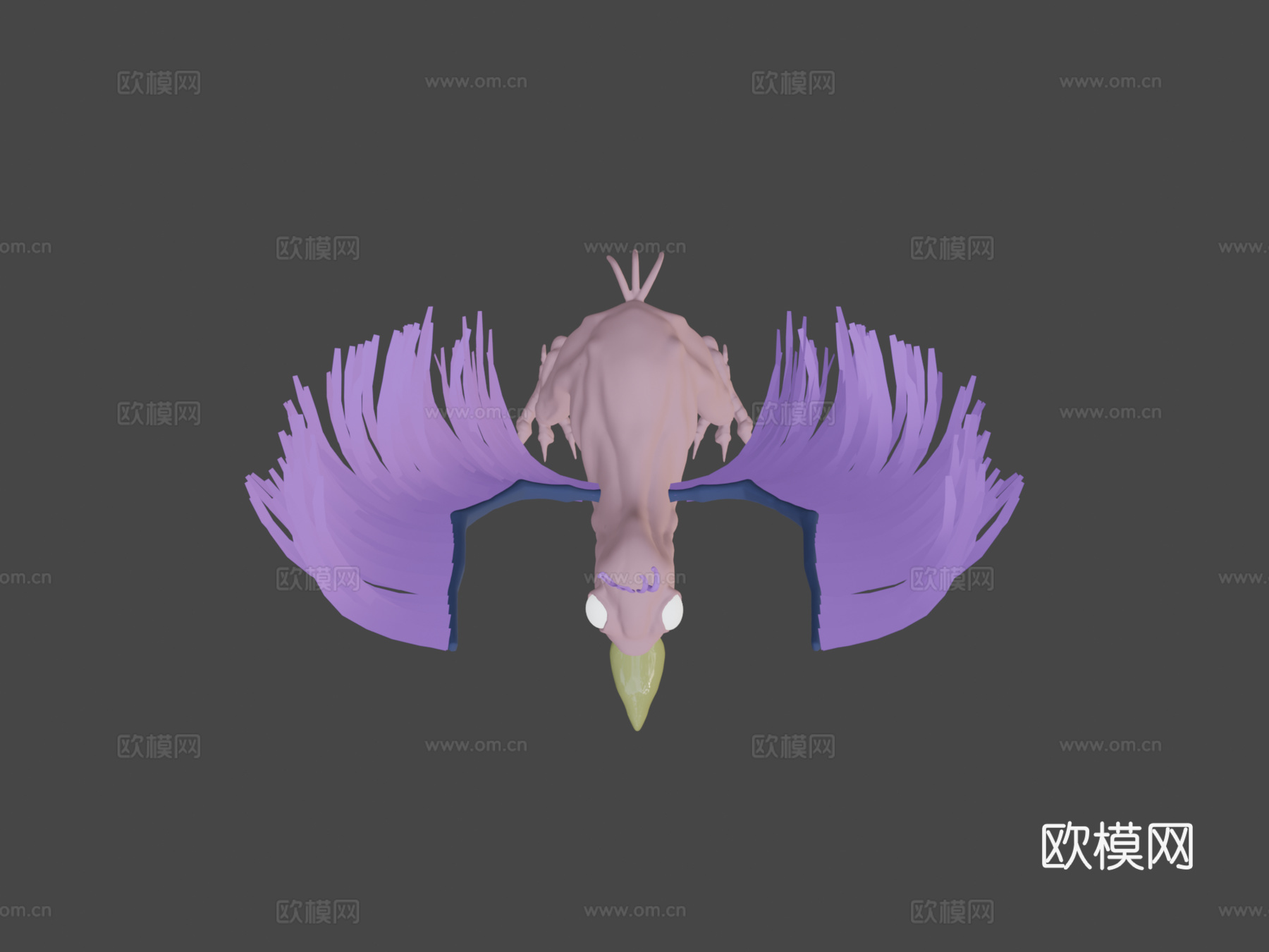 吉瓦尼姆奥皮拉小鸡绑定3d模型