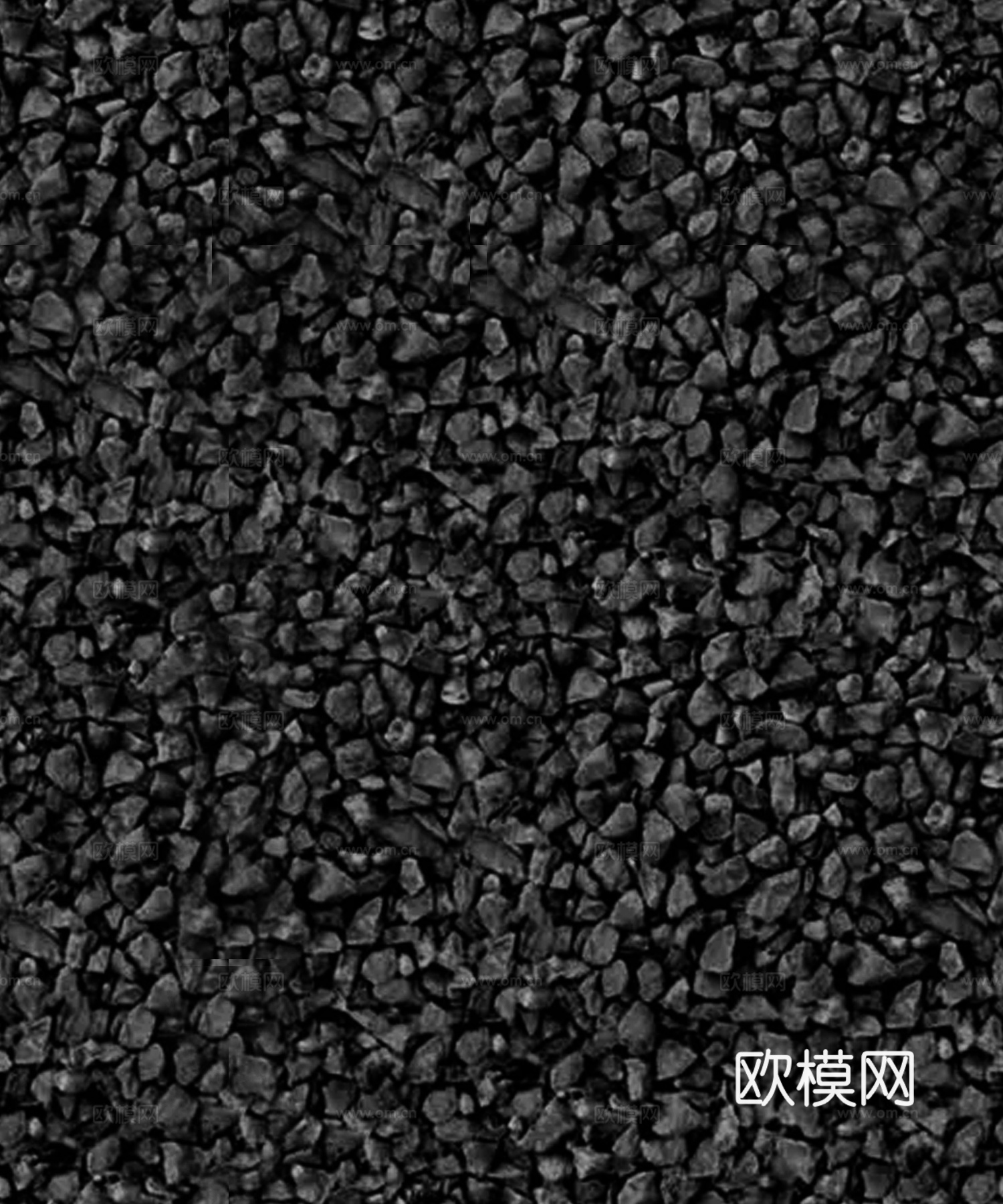 无缝黑色碎石