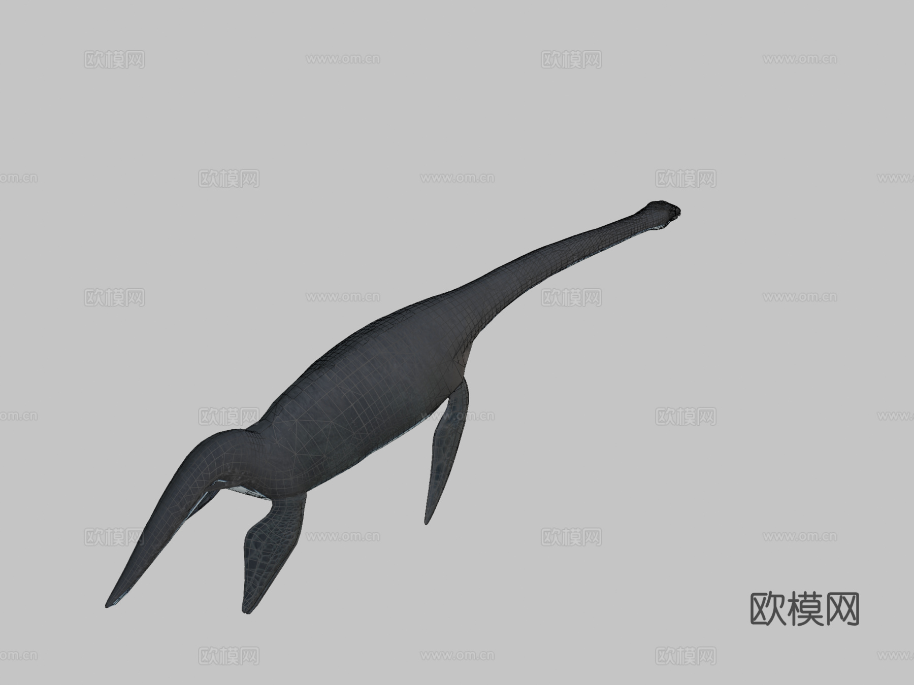 海洋蛇颈龙包3d模型