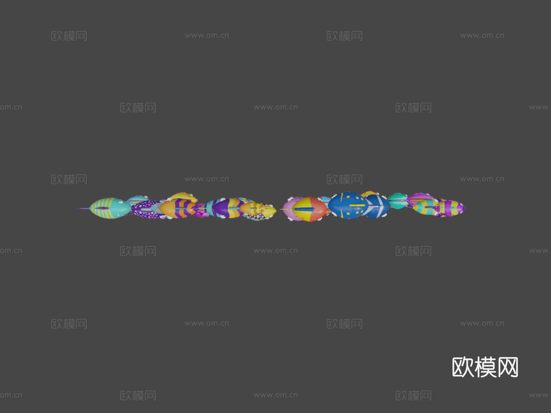 卡通鱼包23d模型