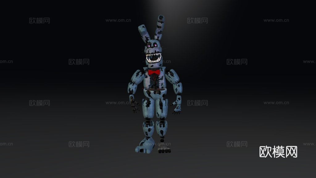 搅拌机噩梦邦尼3d模型