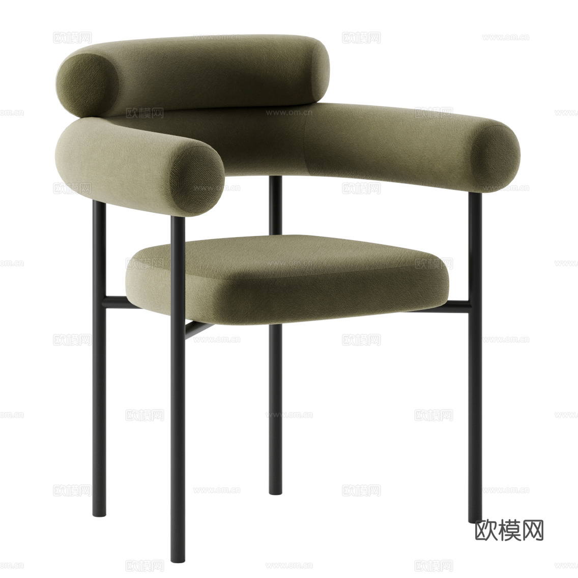 现代意式极简单椅3d模型