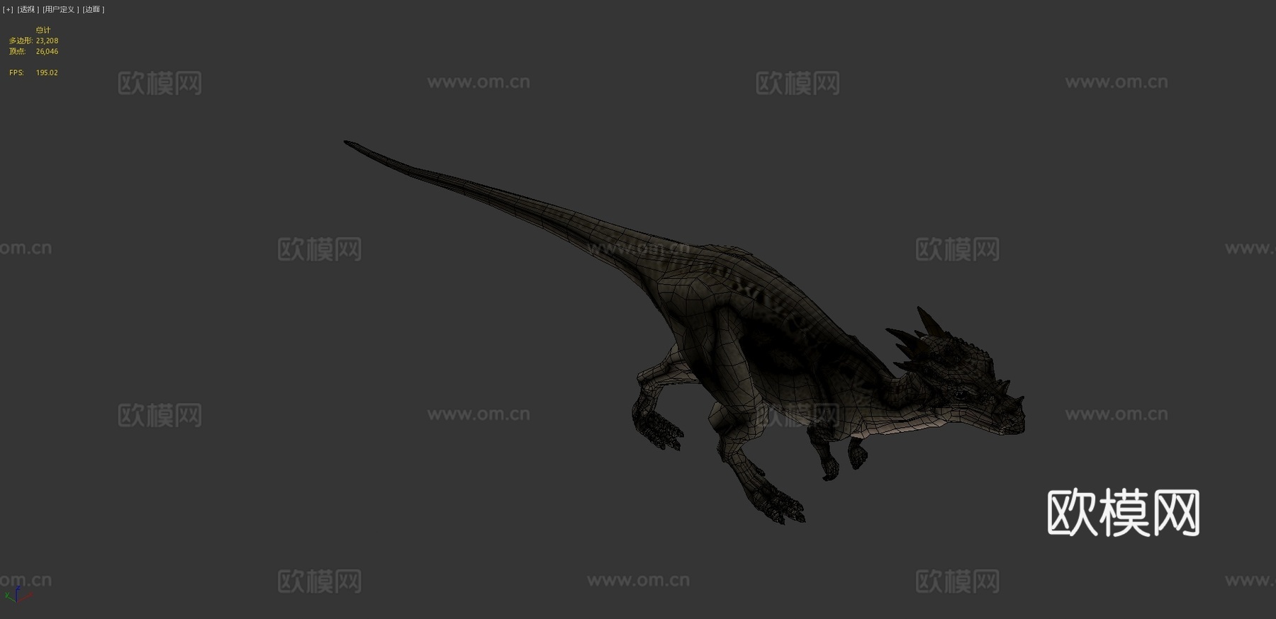 龙角兽霍格沃茨亚3d模型