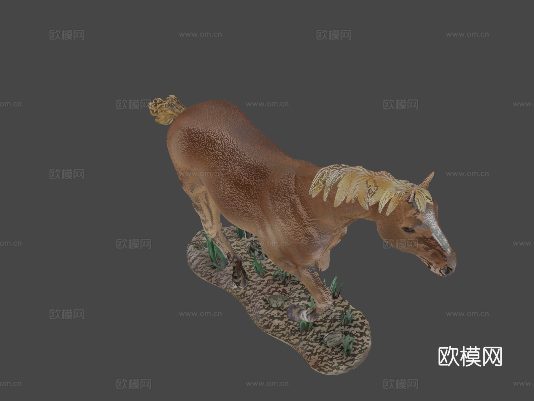 奔腾马-下载-3D可打印3d模型