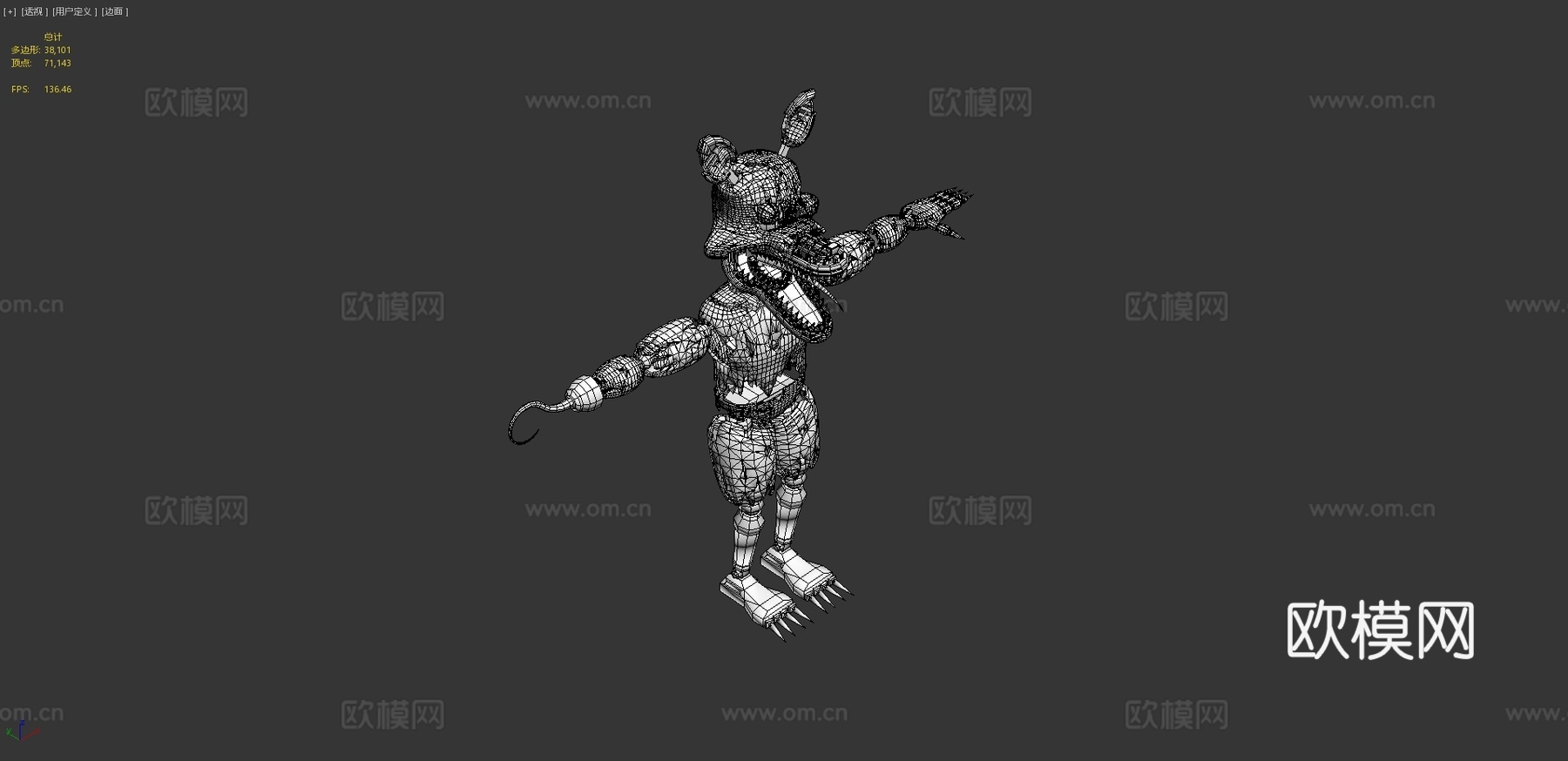 噩梦狐狸3d模型