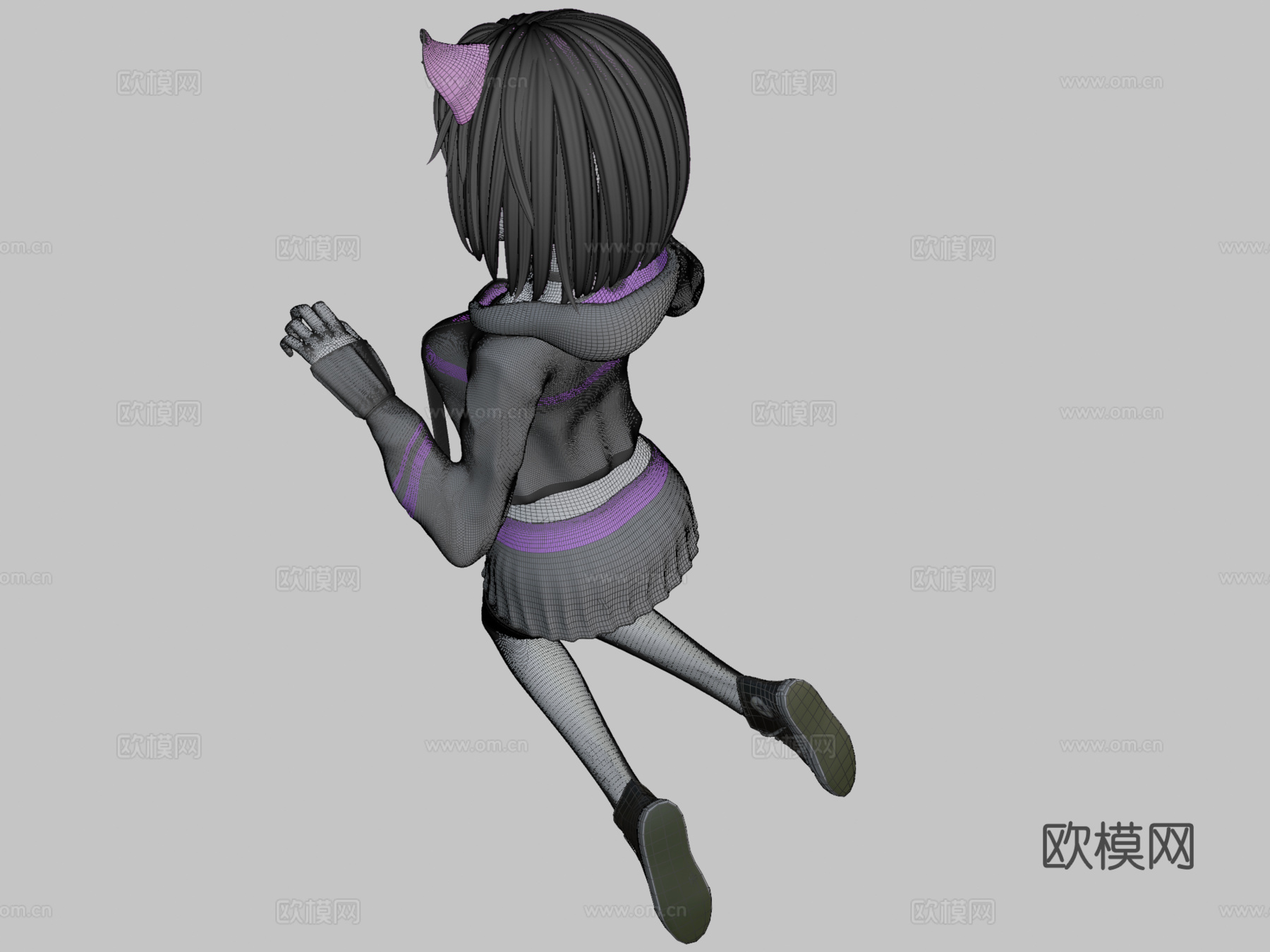 猫女3d模型