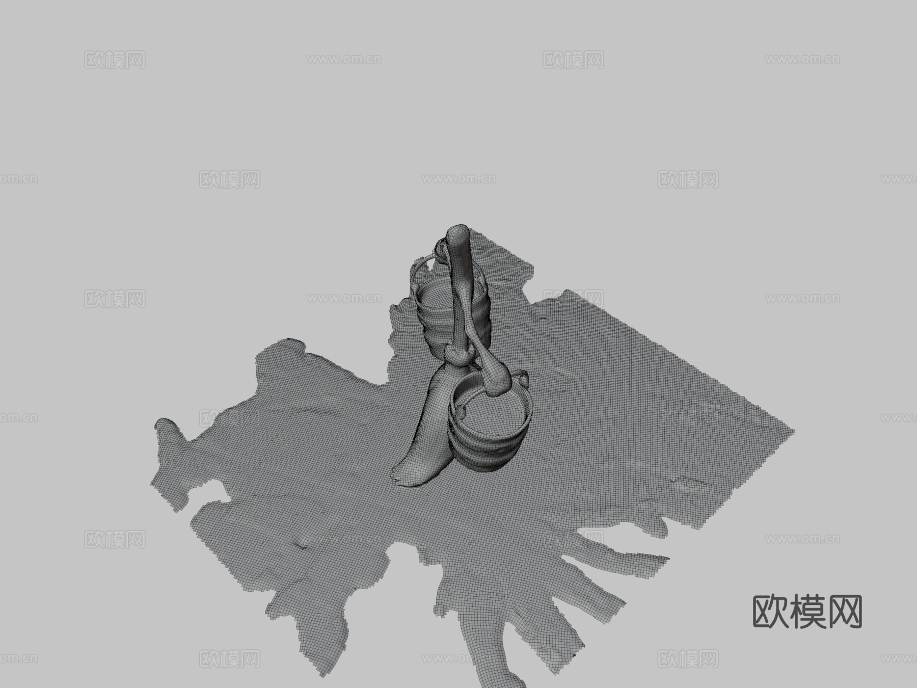 幻想曲魔法扫帚3d模型