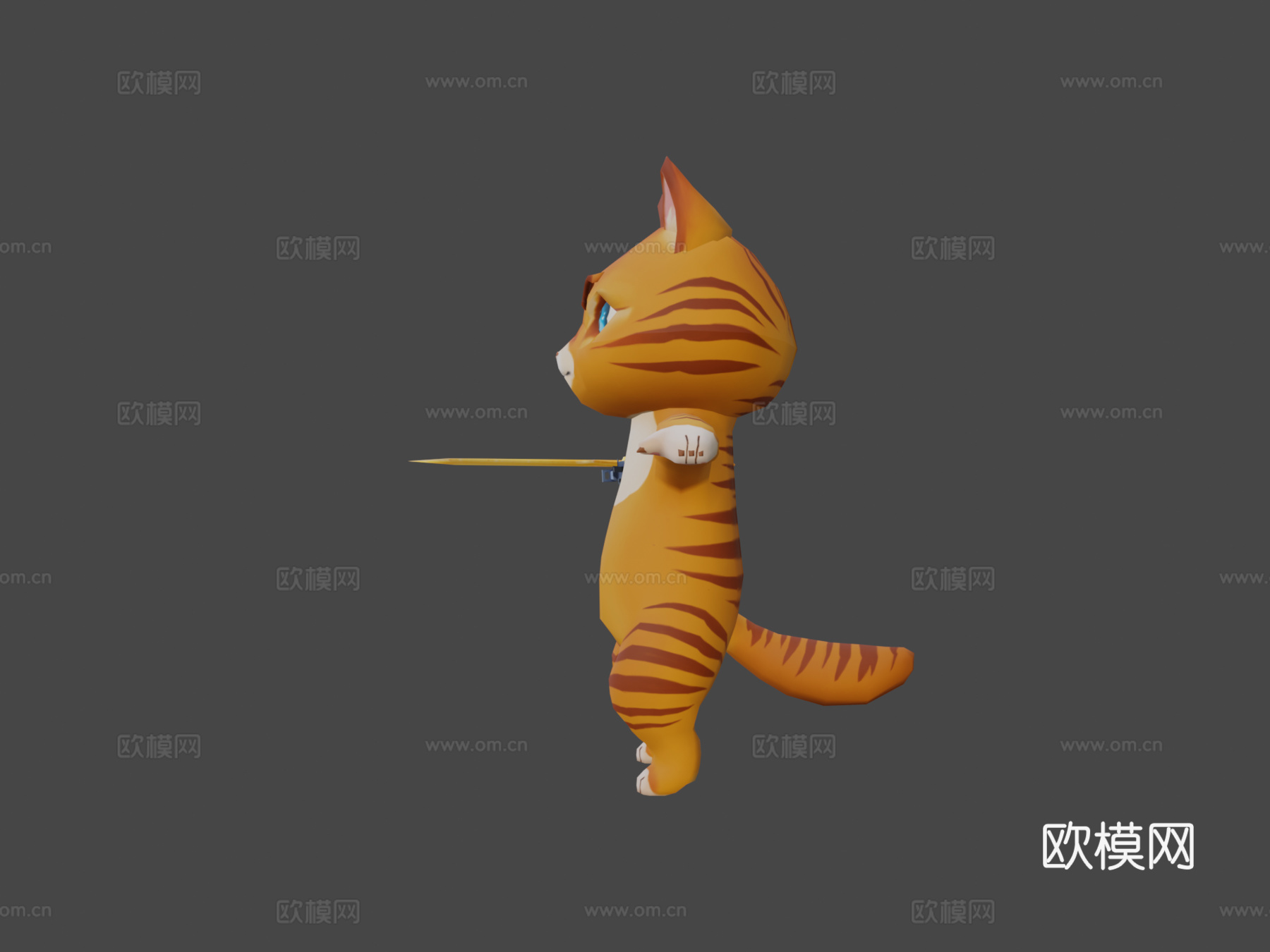 卡通猫3d模型