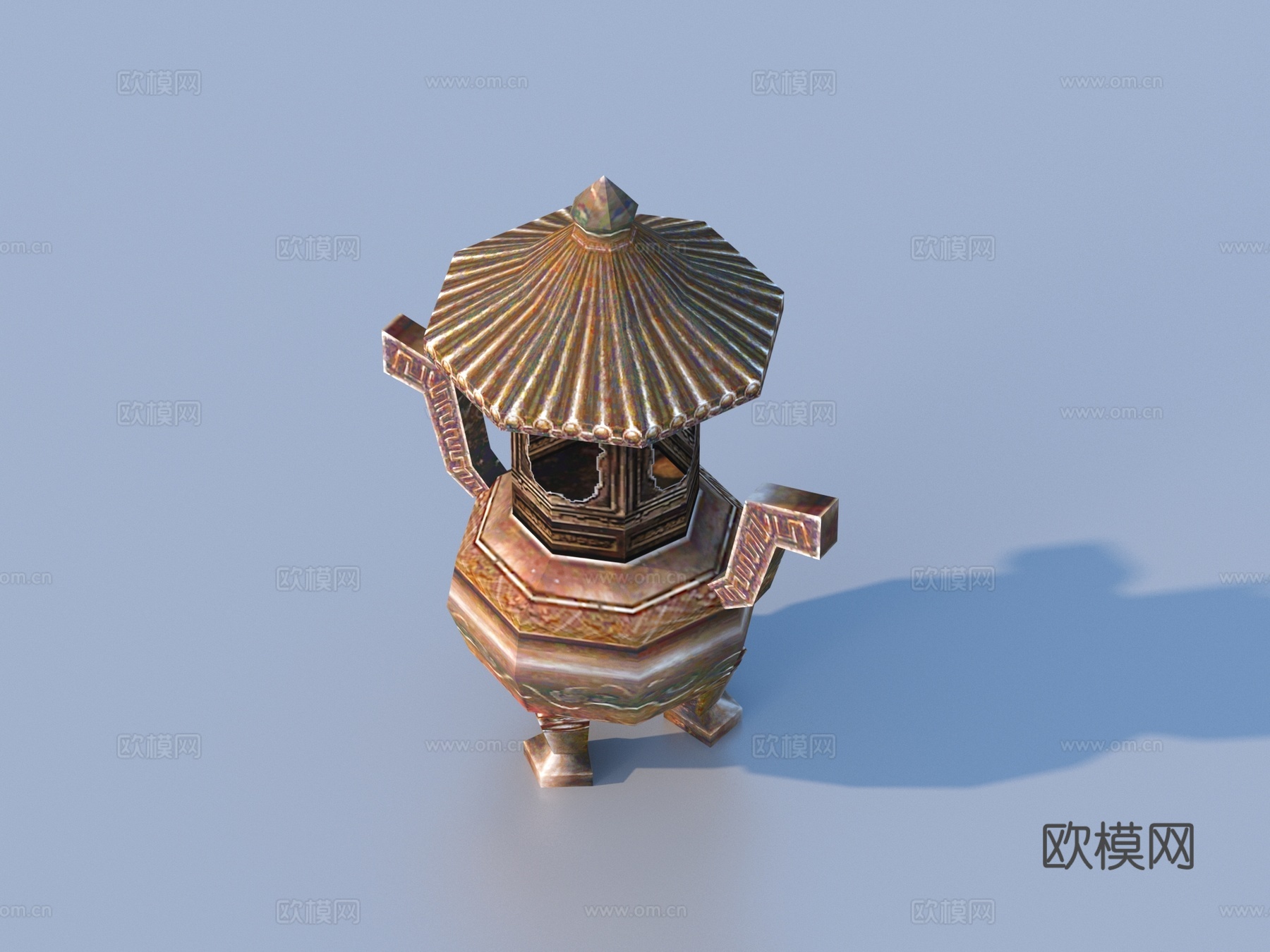 香炉 供器 古董3d模型