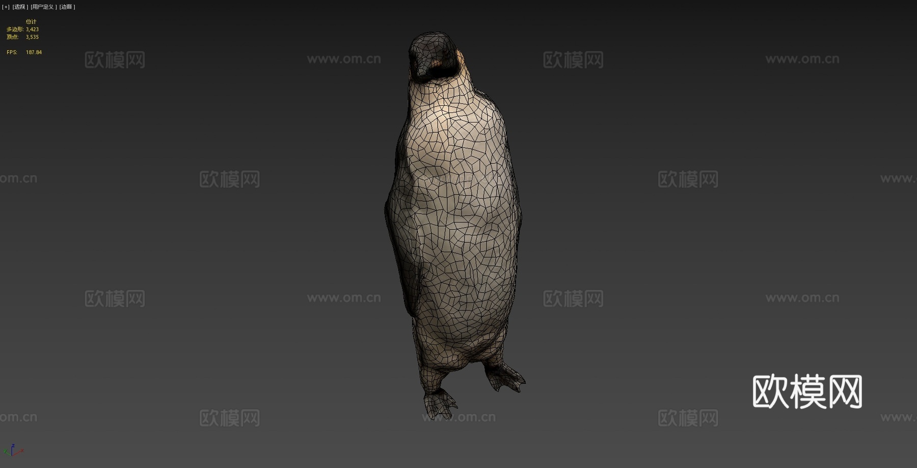 帝企鹅3d模型