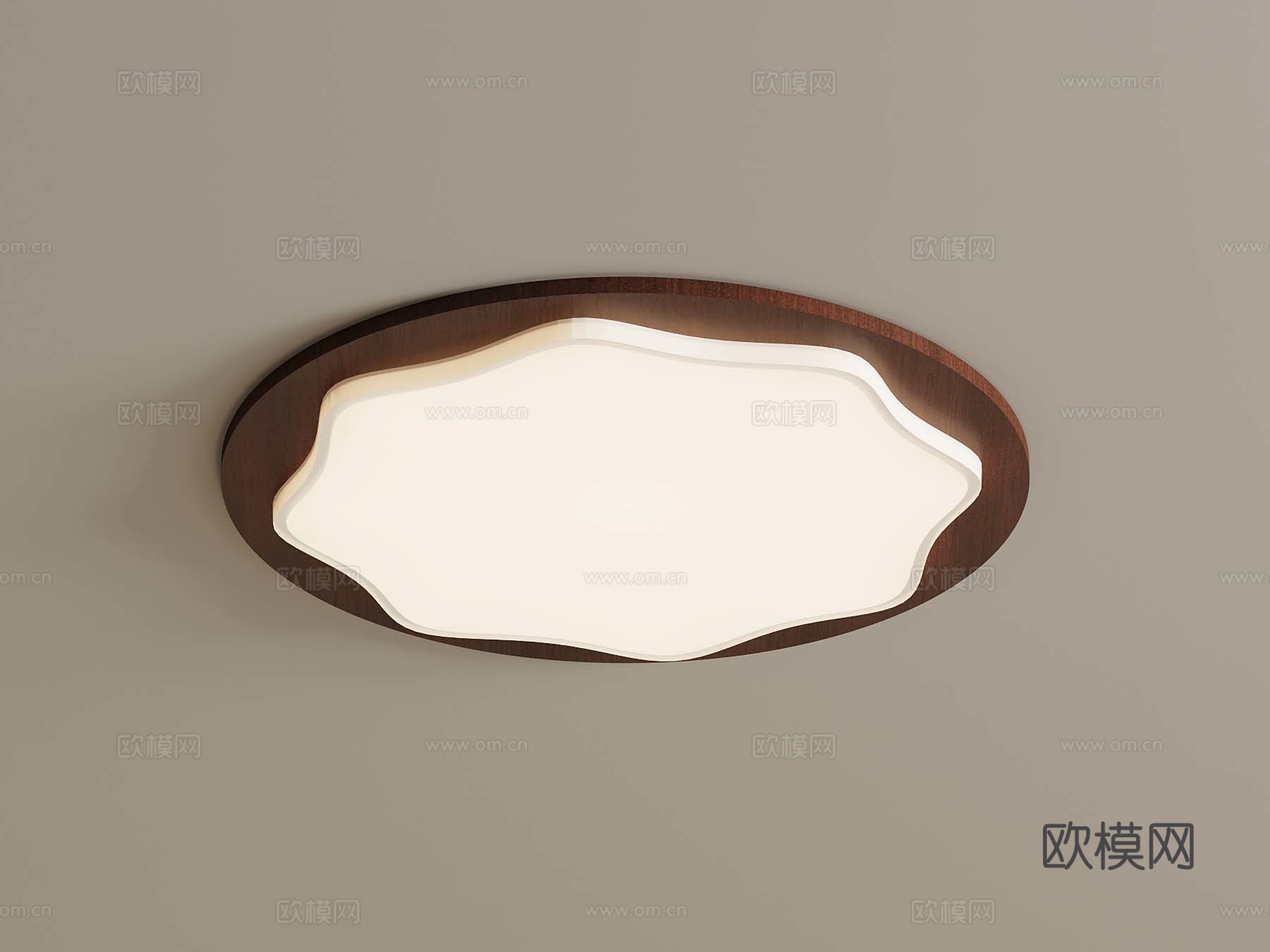 法式奶油风吸顶灯 现代中古风吸顶灯 儿童吸顶灯3d模型