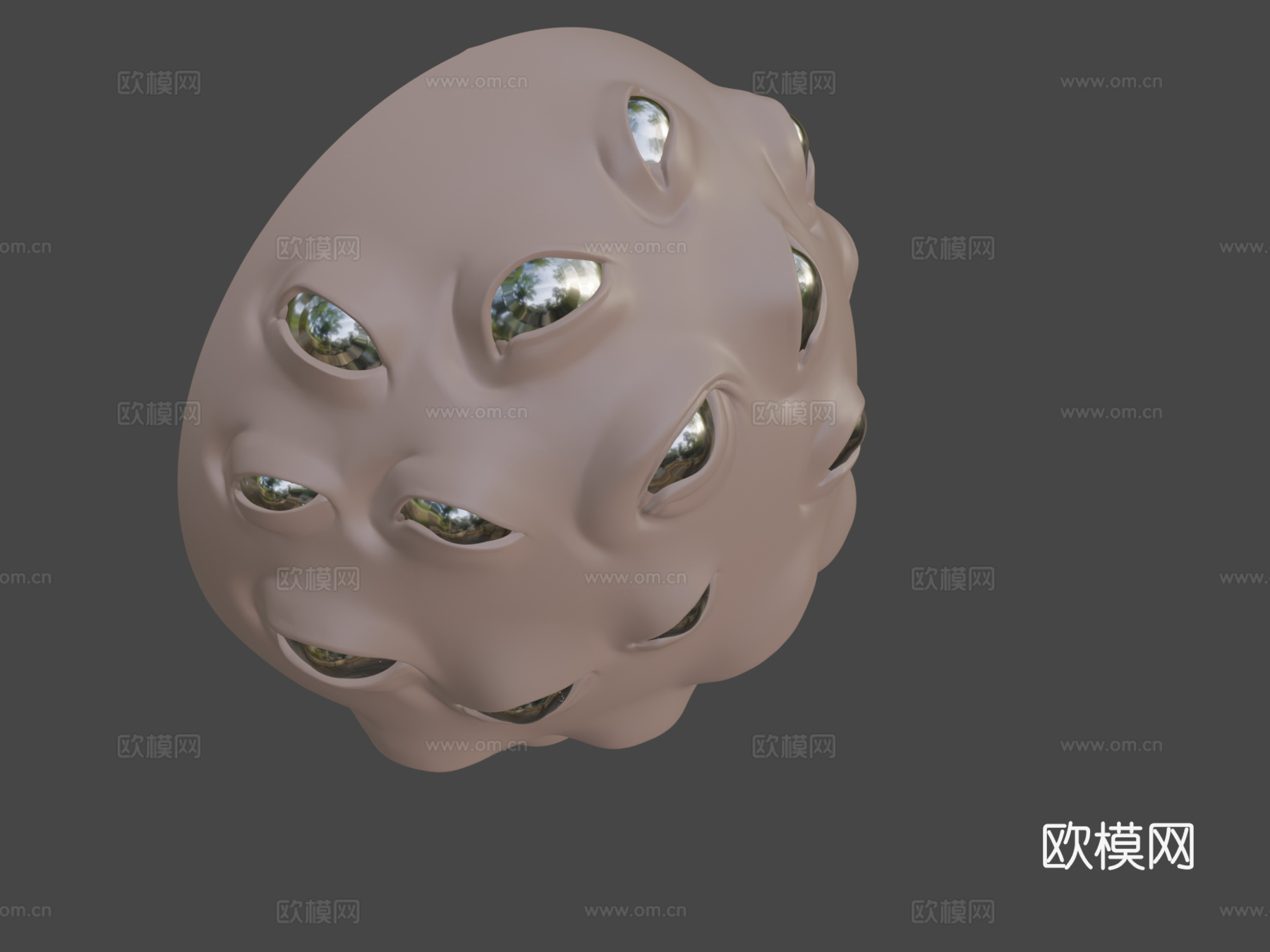 Zbrush - 眼睛 - VDM+IMM笔刷3d模型