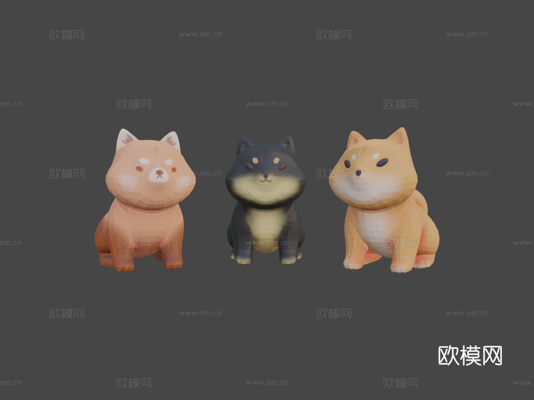 柴犬3d模型
