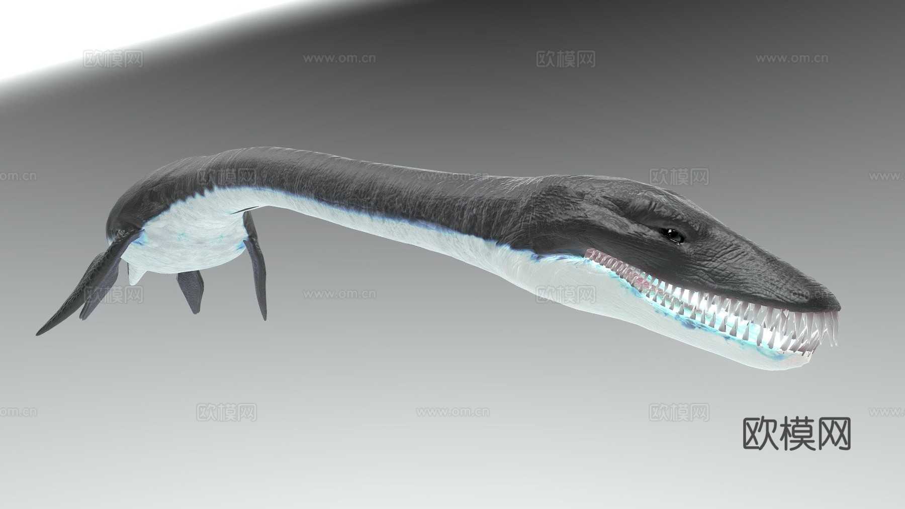 海洋蛇颈龙包3d模型