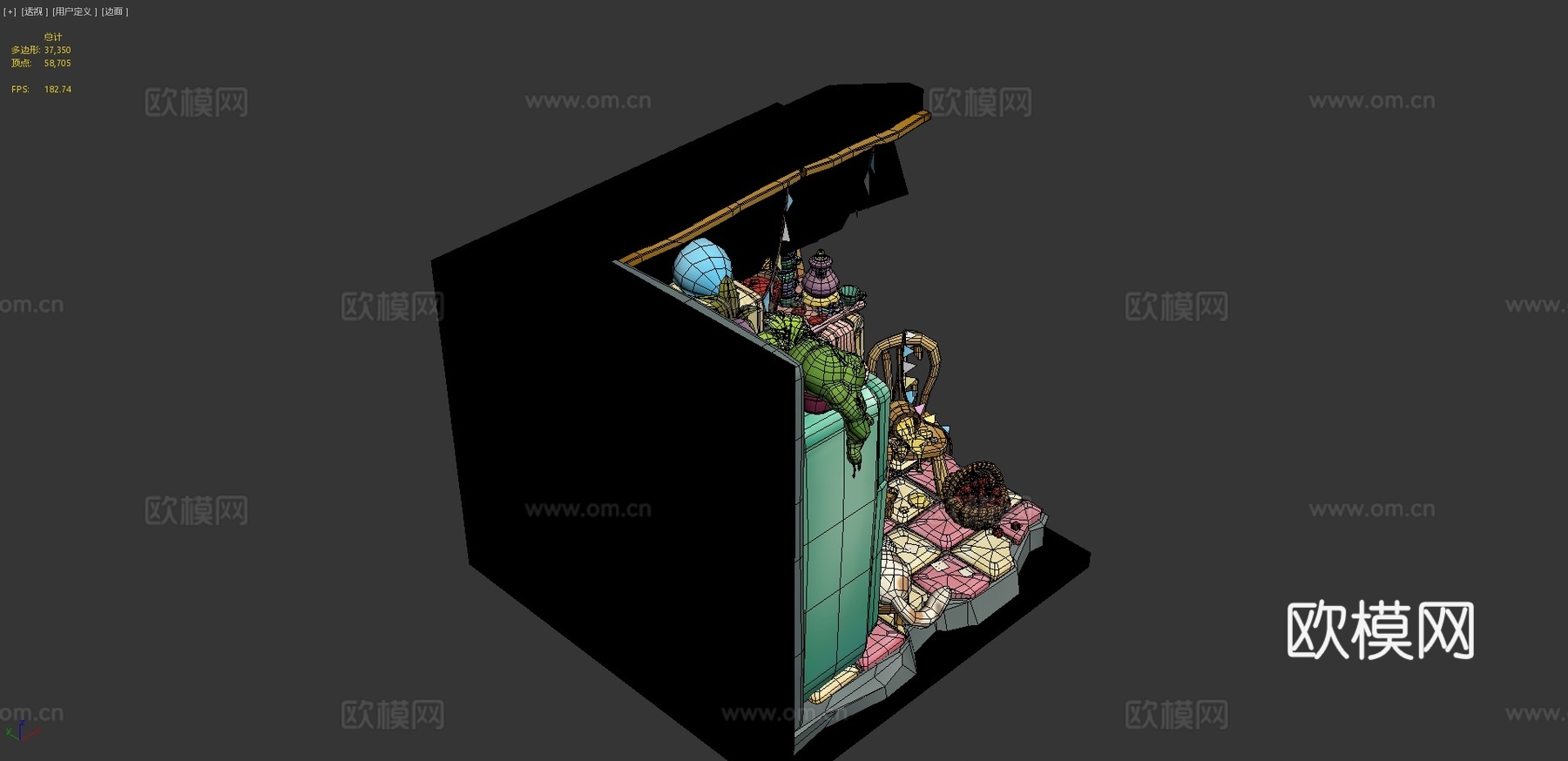 DAE婴儿床 - 特别日3d模型