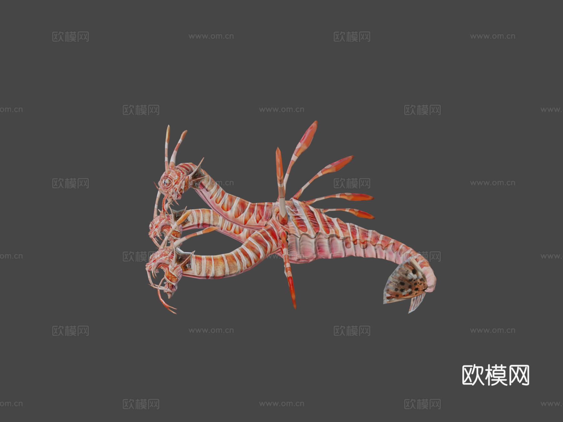 狮首海德拉3d模型