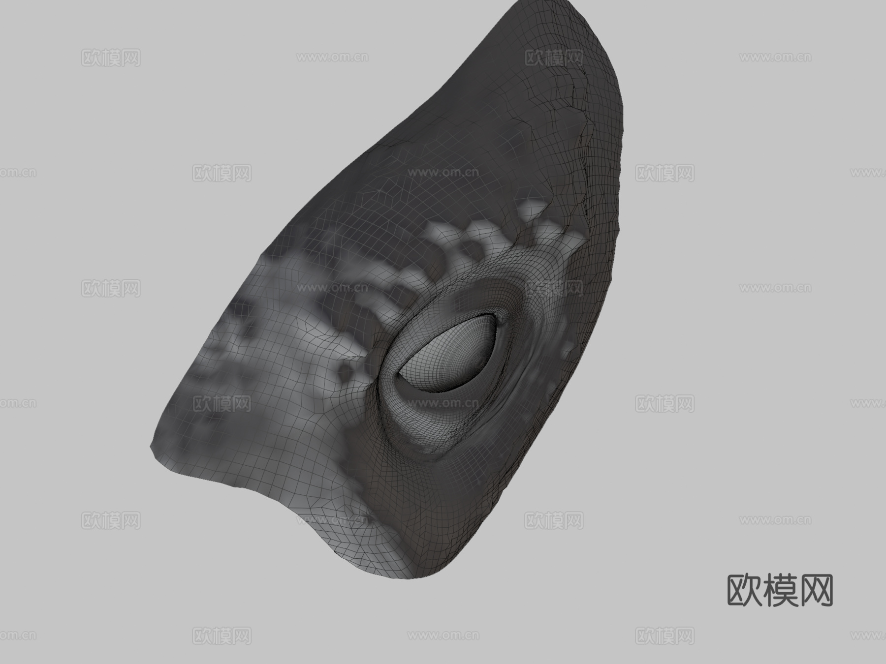 眼睛虹膜动画测试3d模型