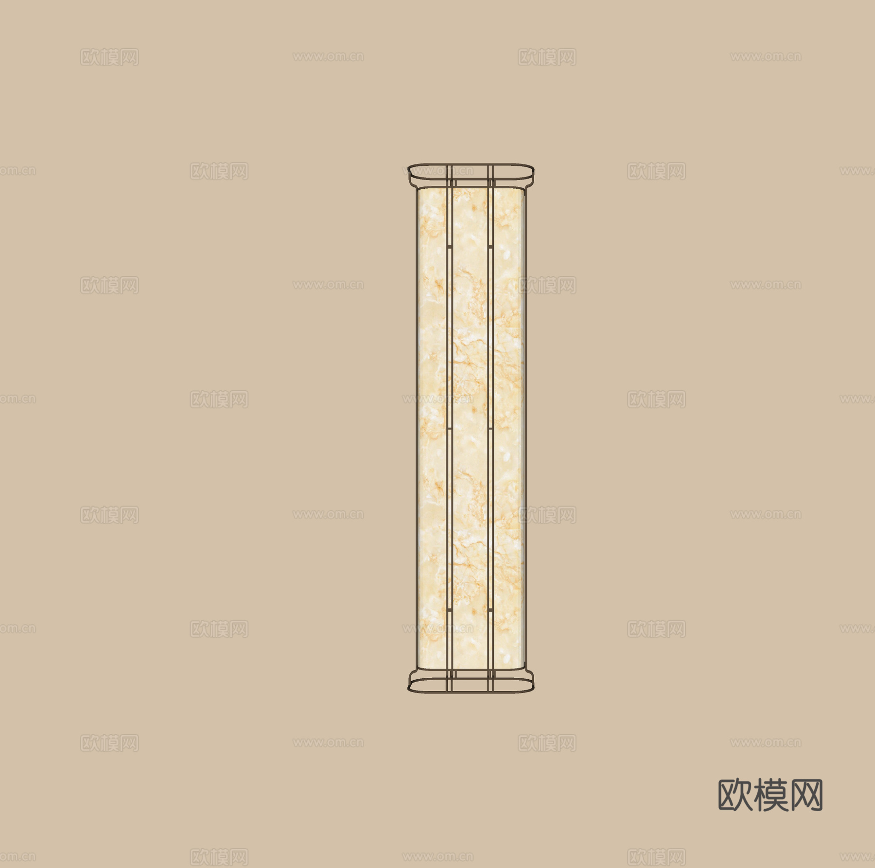现代轻奢金属壁灯 长条壁灯 床头壁灯 镜前壁灯 景观壁灯su模型
