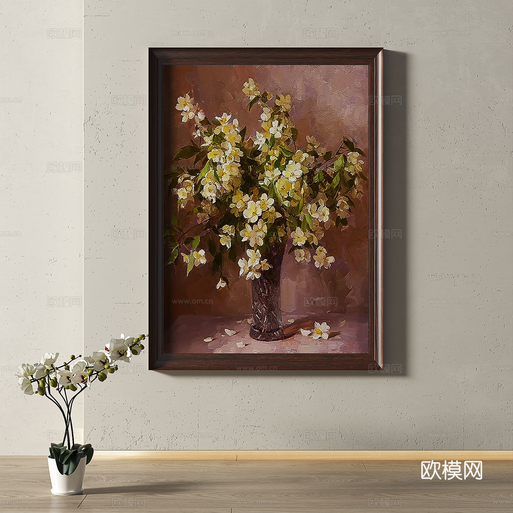 复古，中古，现代，油画，轻奢，法式，简约，欧式，古典，装饰画3d模型