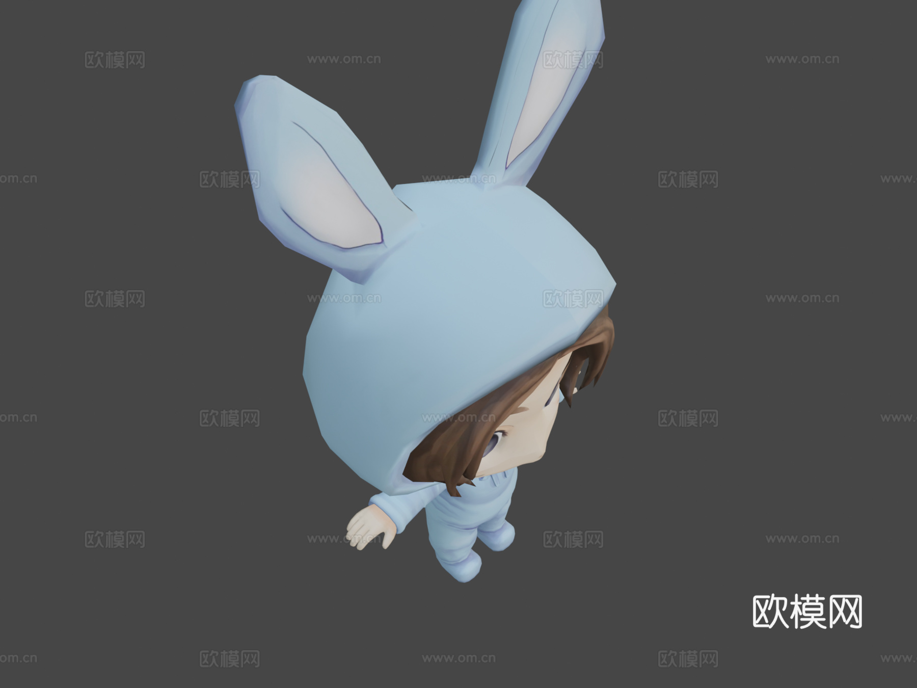 兔子萌妹3d模型