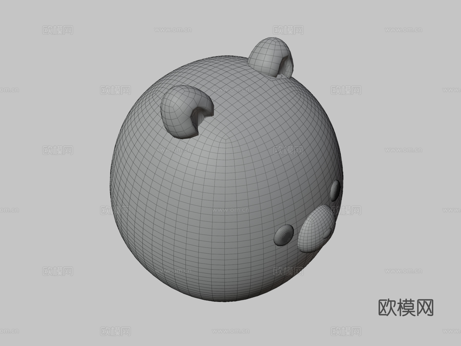 博美犬布可爱毛绒玩具3d模型