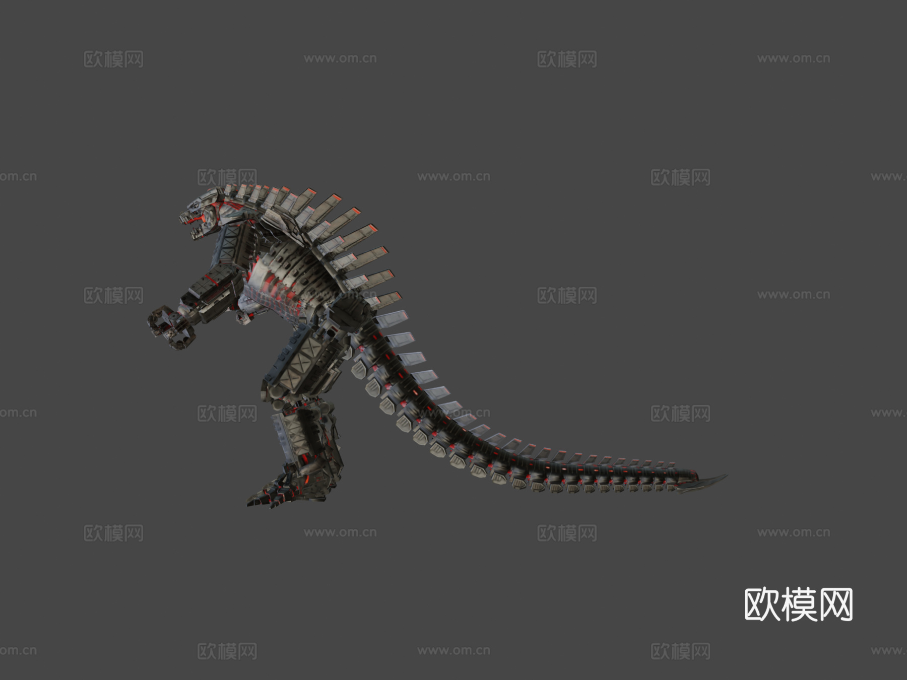 机械哥斯拉3d模型