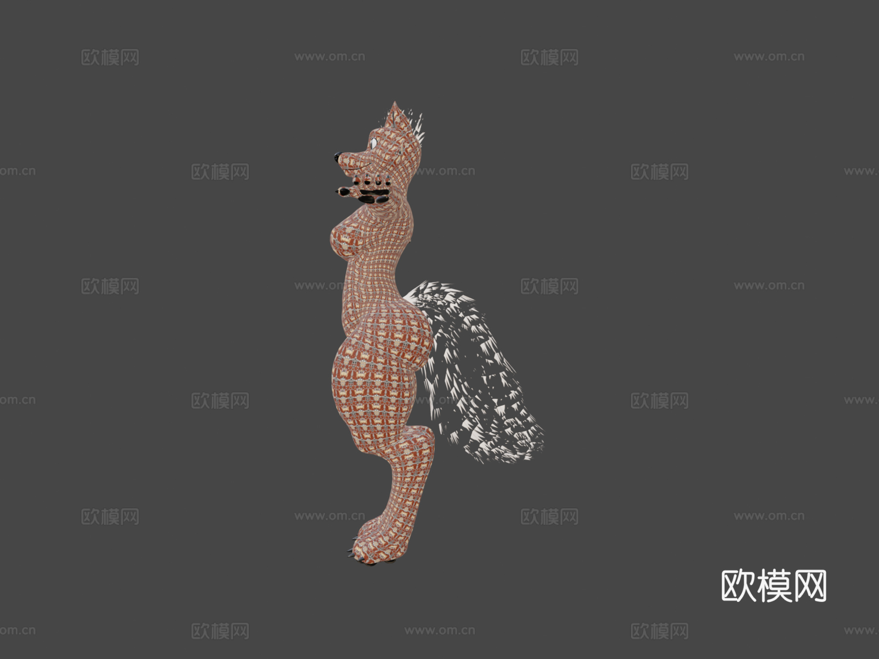 狼 - VR聊天与虚拟主播头像3d模型