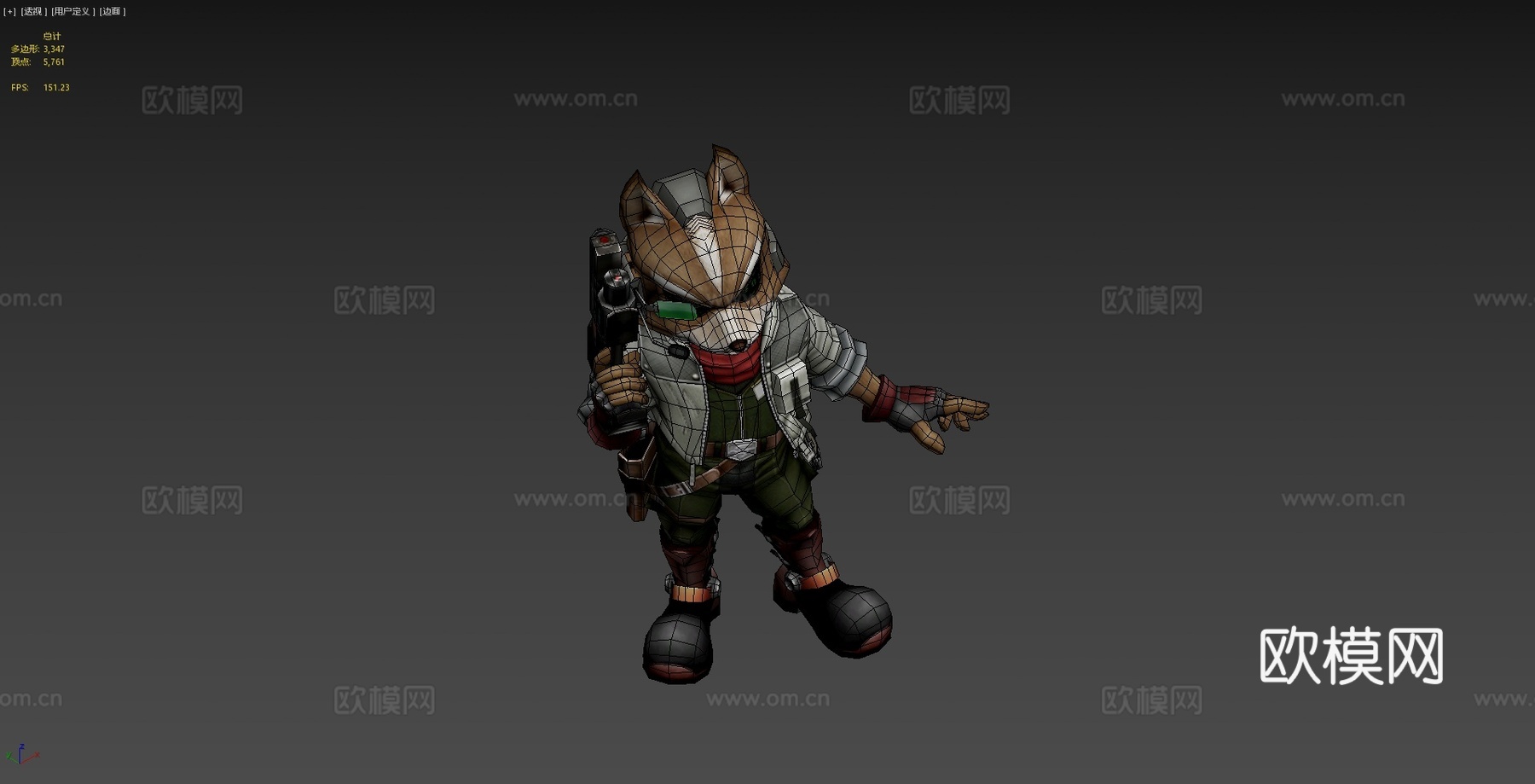 狐狸3d模型