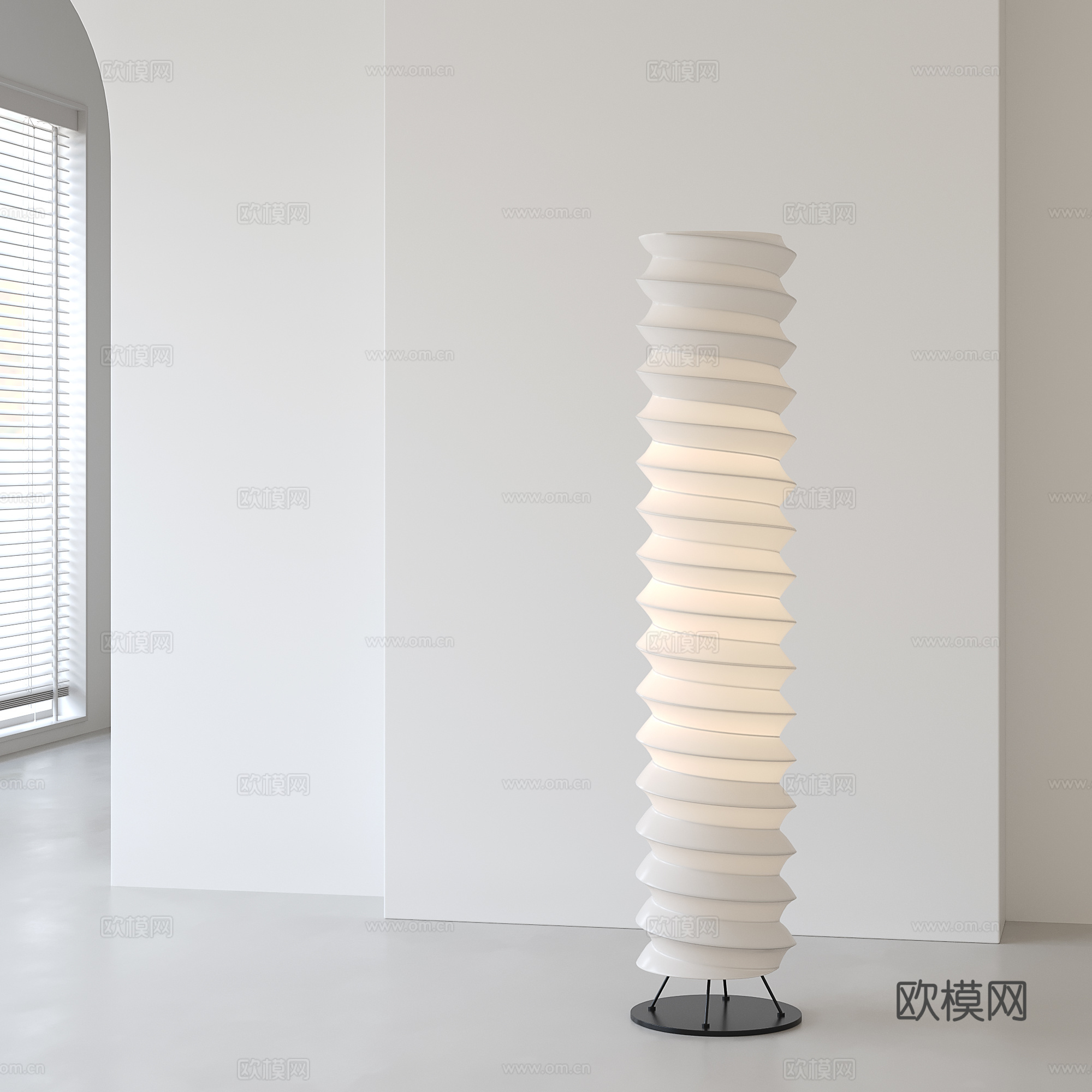 现代简约落地灯su模型