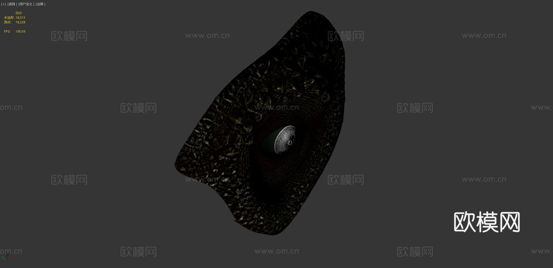 眼睛虹膜动画测试3d模型