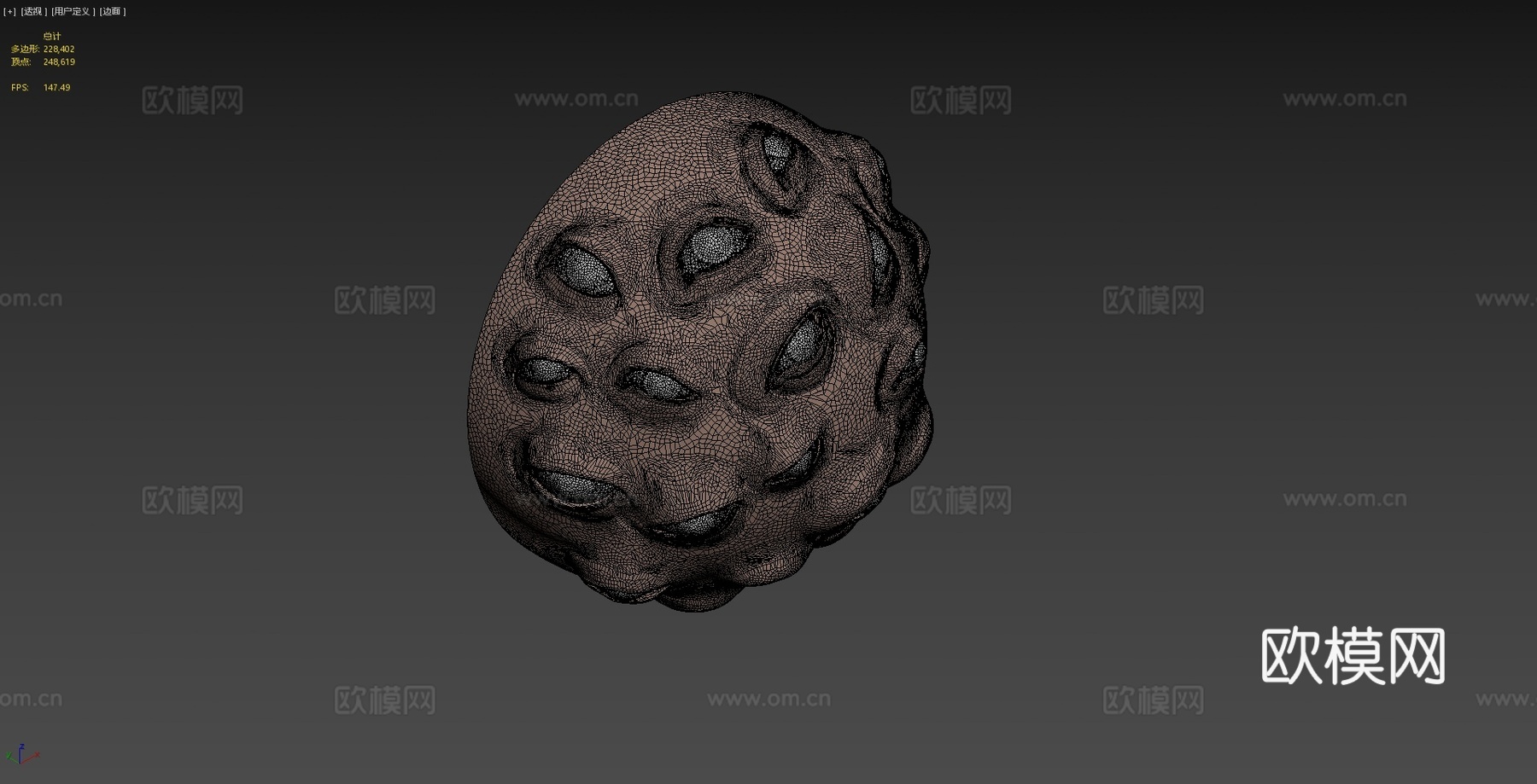 Zbrush - 眼睛 - VDM+IMM笔刷3d模型