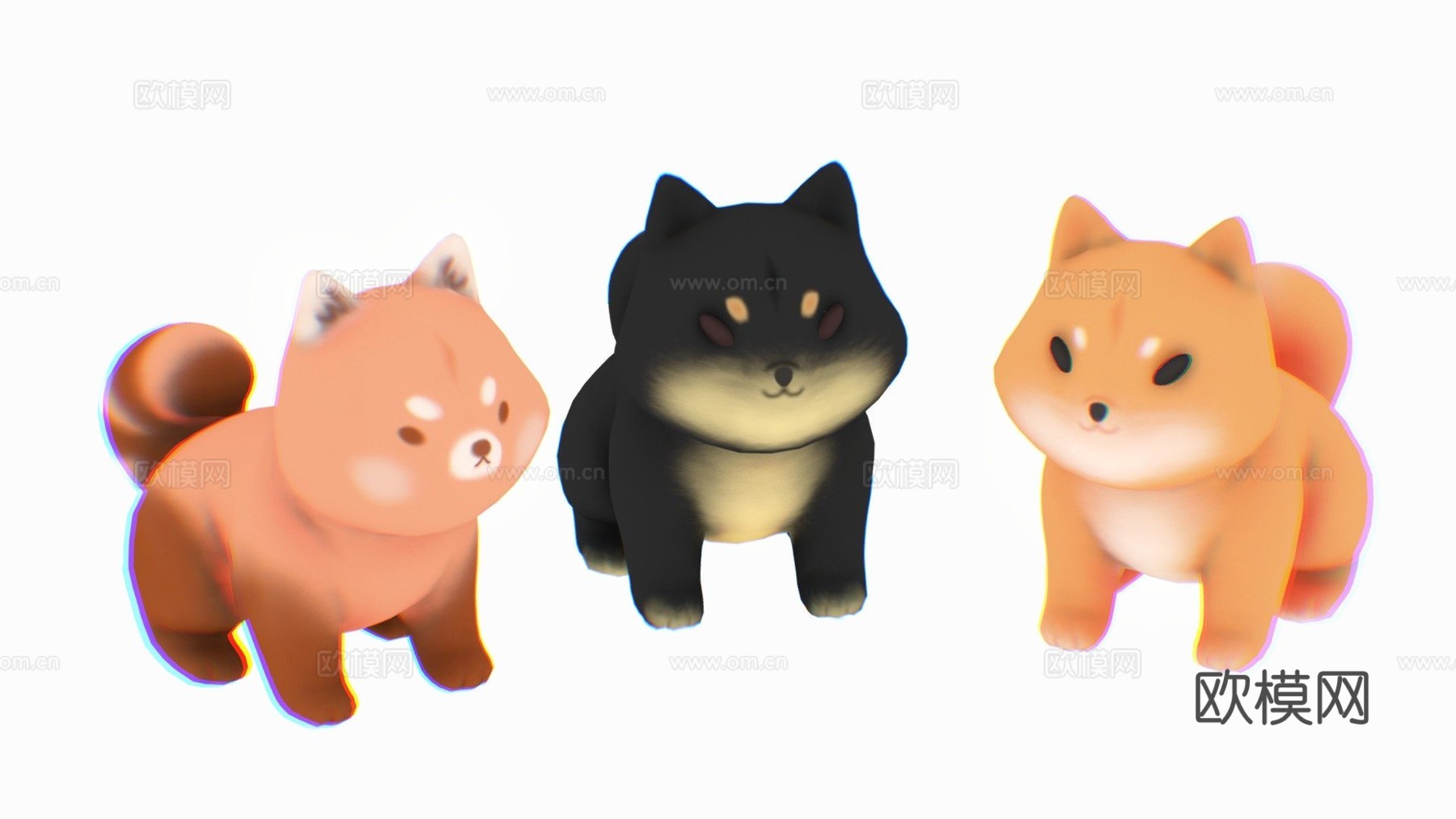 柴犬3d模型