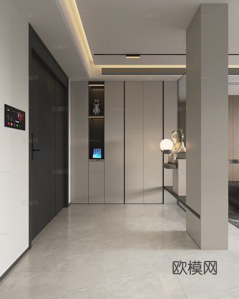 現(xiàn)代客餐廳3d模型下載(渲染圖5)