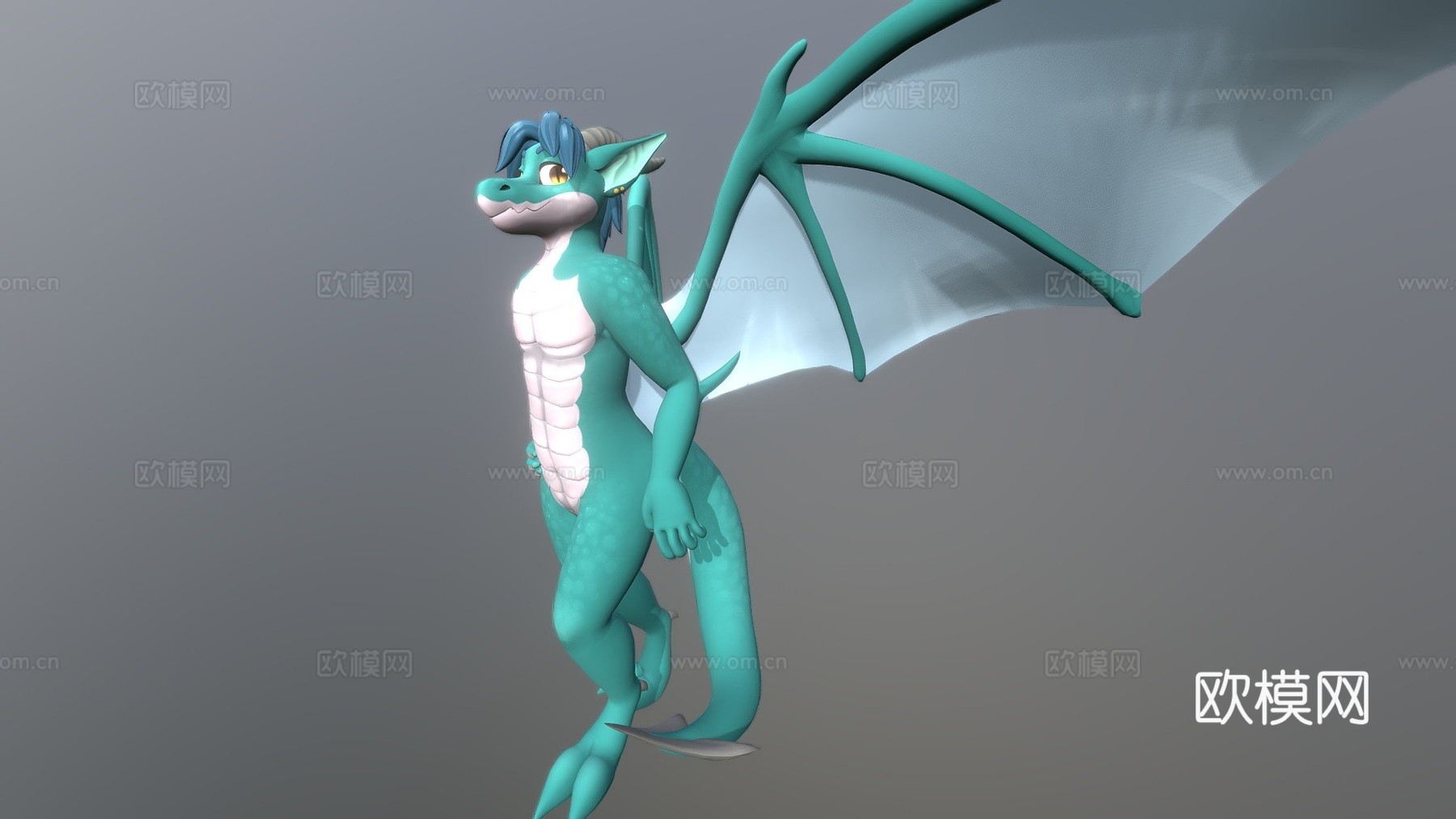 烈风龙VRChat虚拟形象3d模型