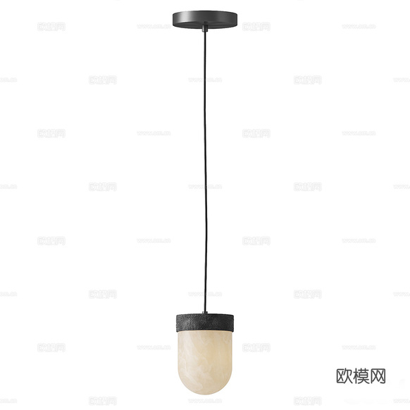 新中式輕奢裝飾小吊燈3d模型下載(渲染圖2)