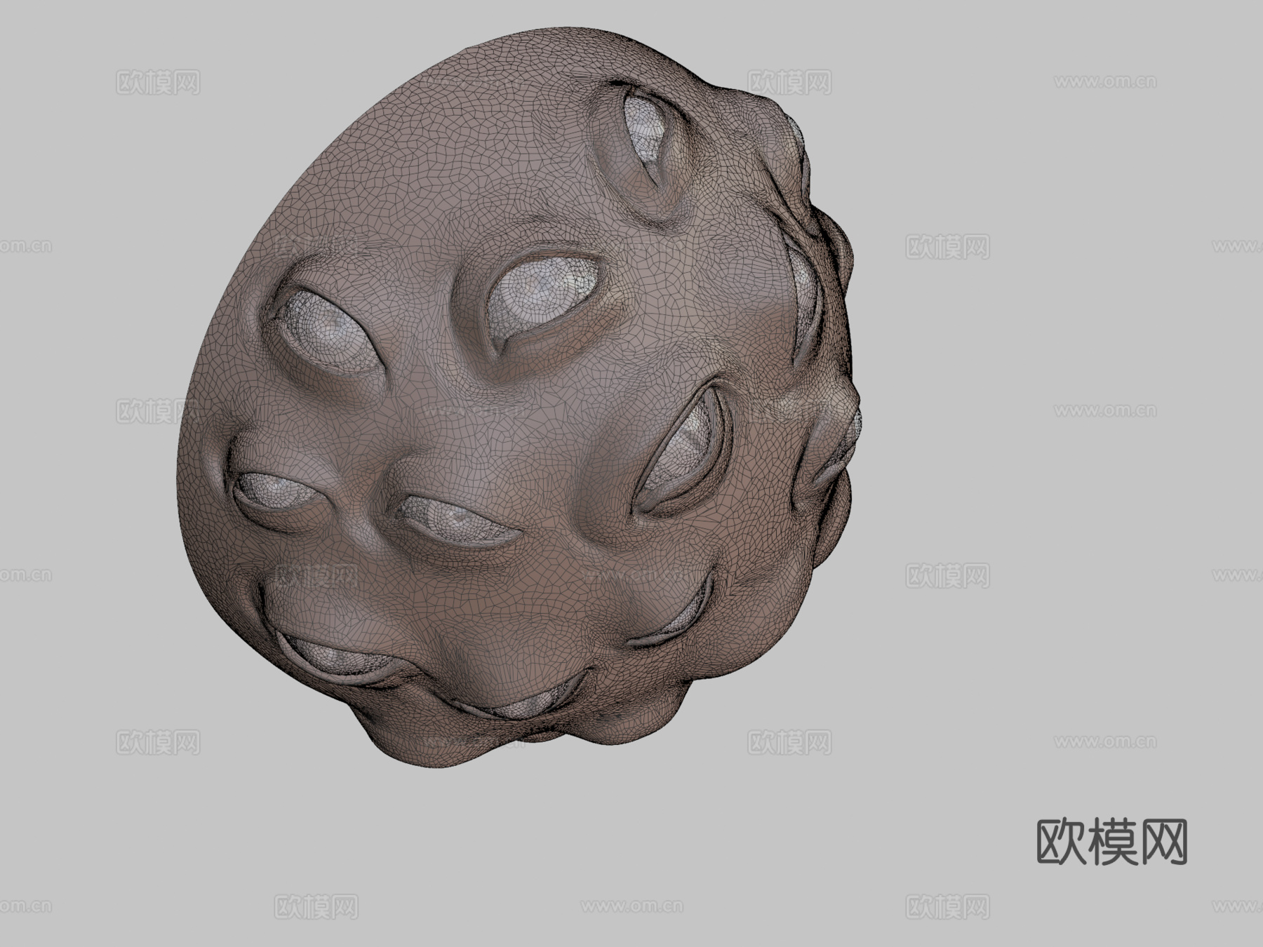 Zbrush - 眼睛 - VDM+IMM笔刷3d模型