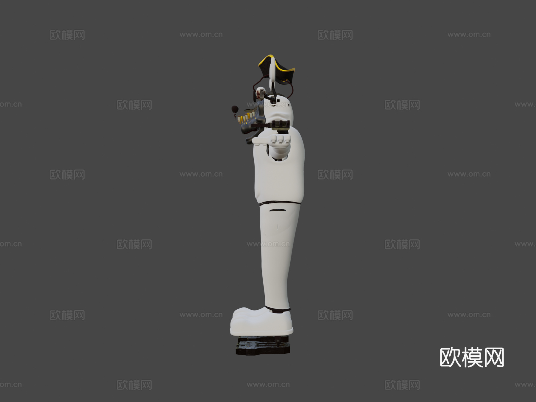 复古狐狸巴廷顿模型3d模型