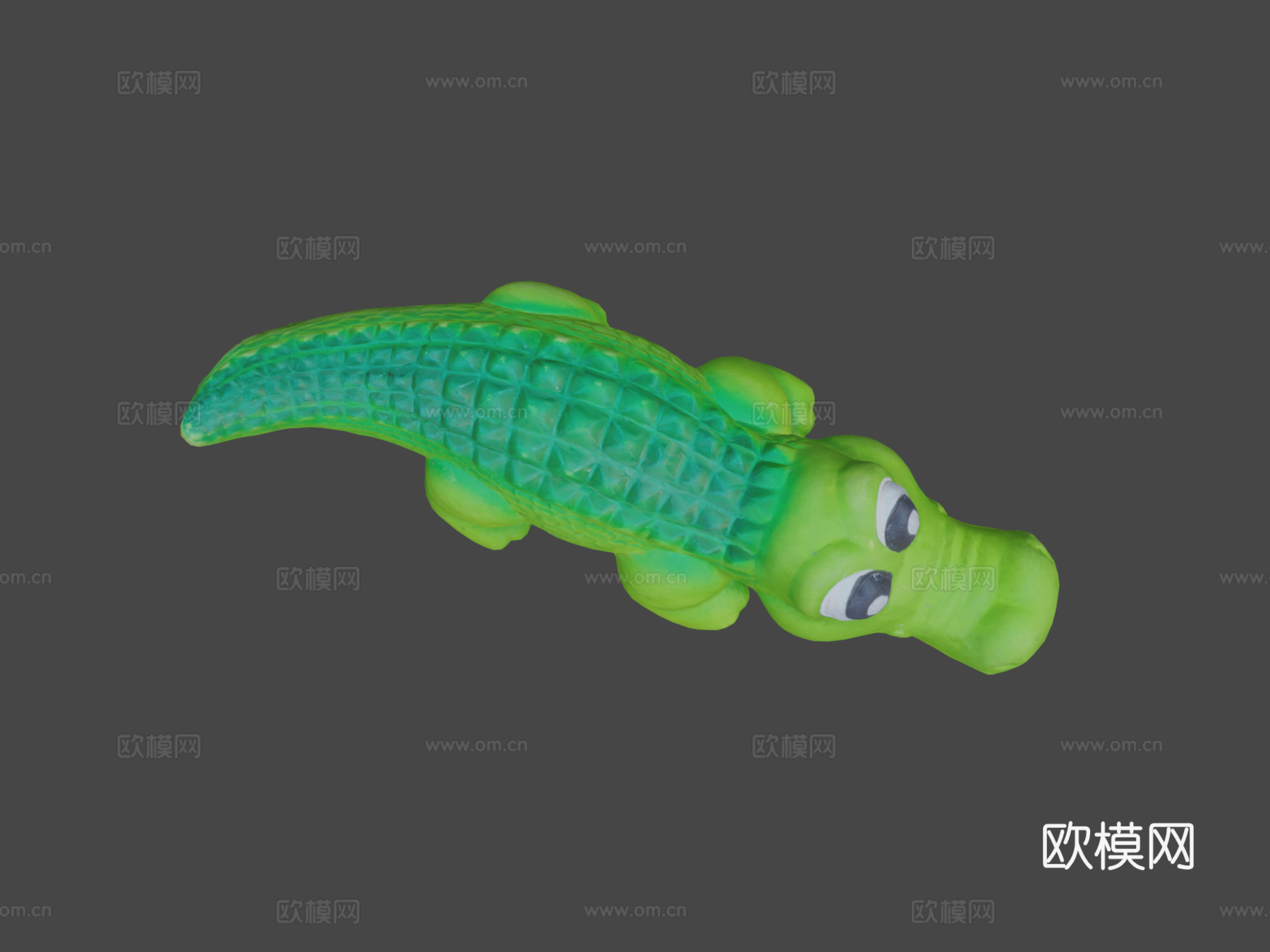 鳄鱼狗玩具3D扫描3d模型