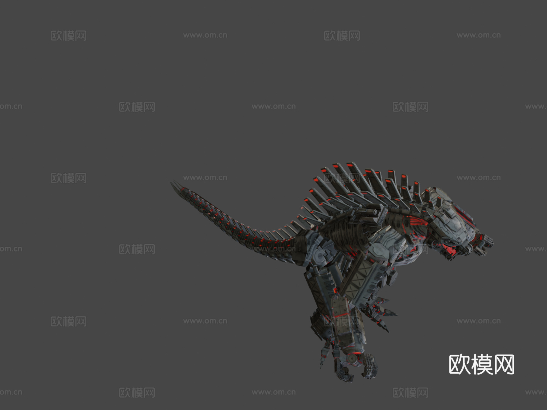 机械哥斯拉3d模型