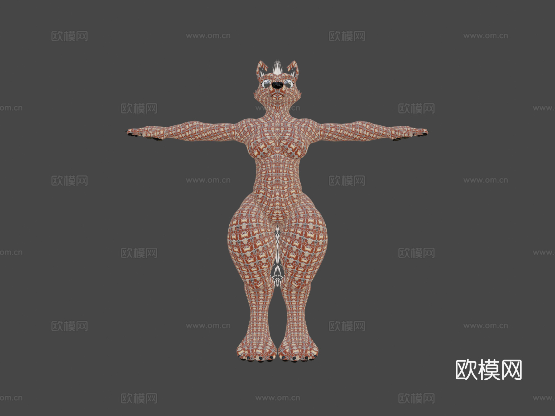 狼 - VR聊天与虚拟主播头像3d模型