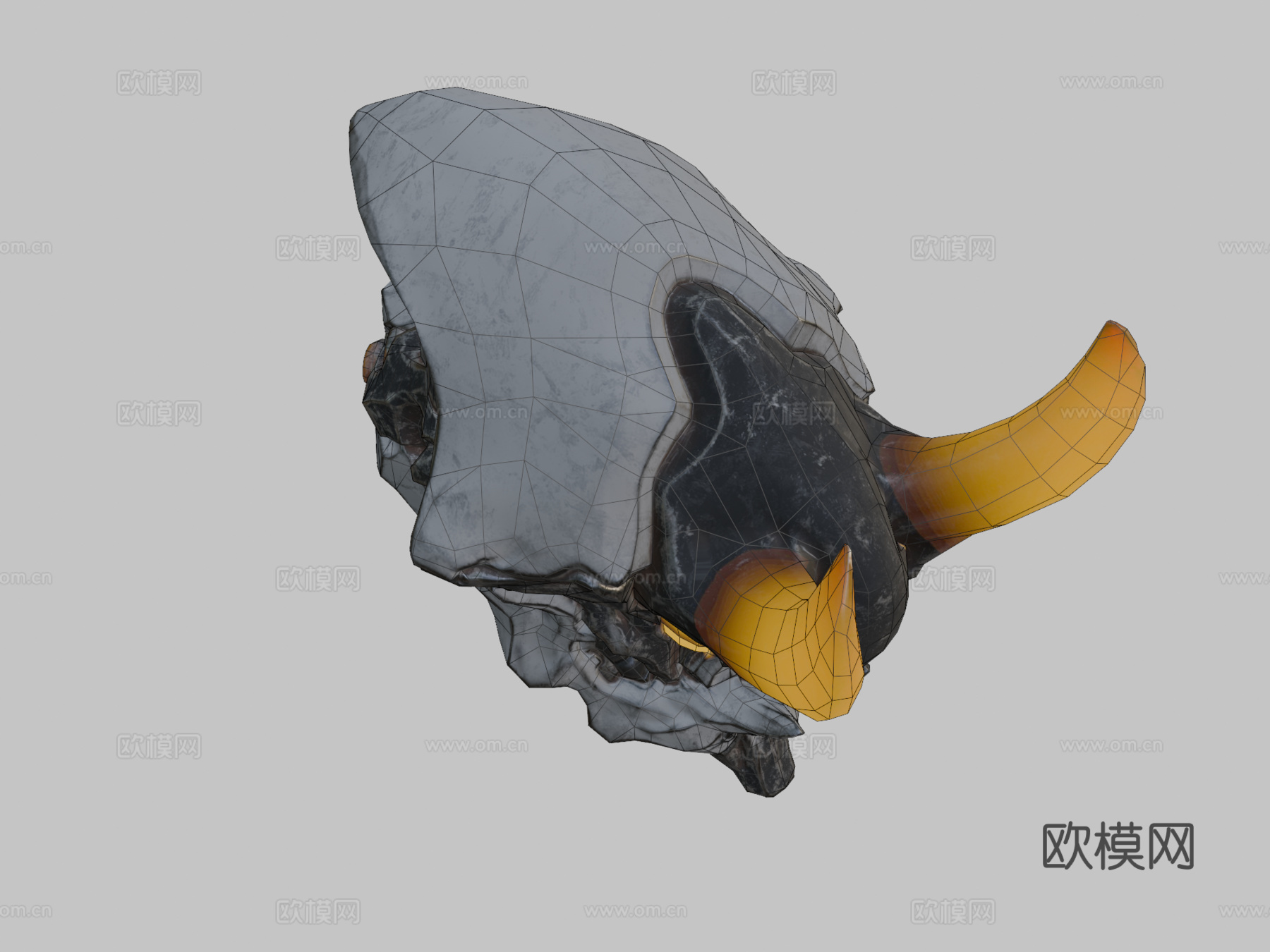 《星际战甲》鬼面皮肤3d模型