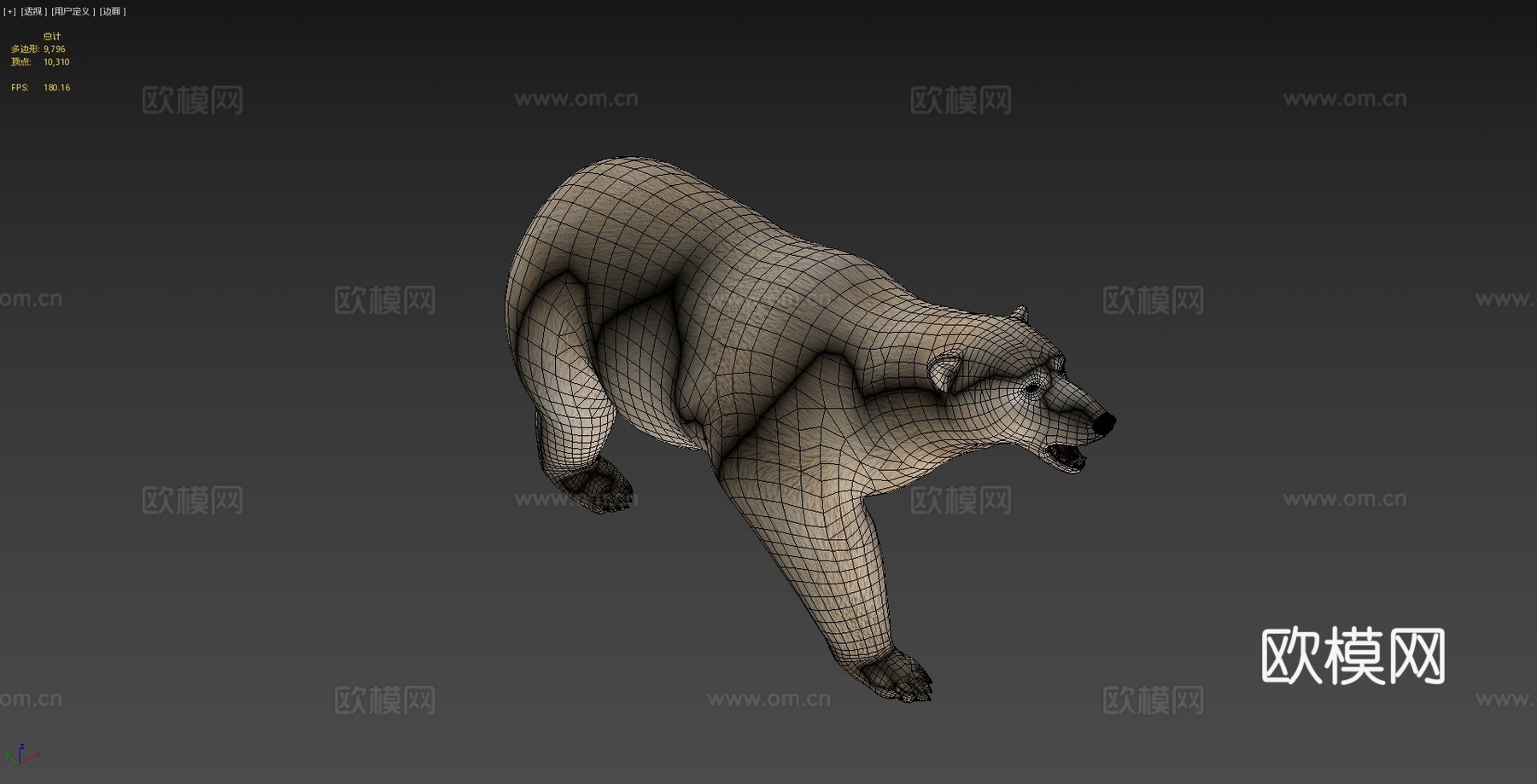 北极熊3d模型