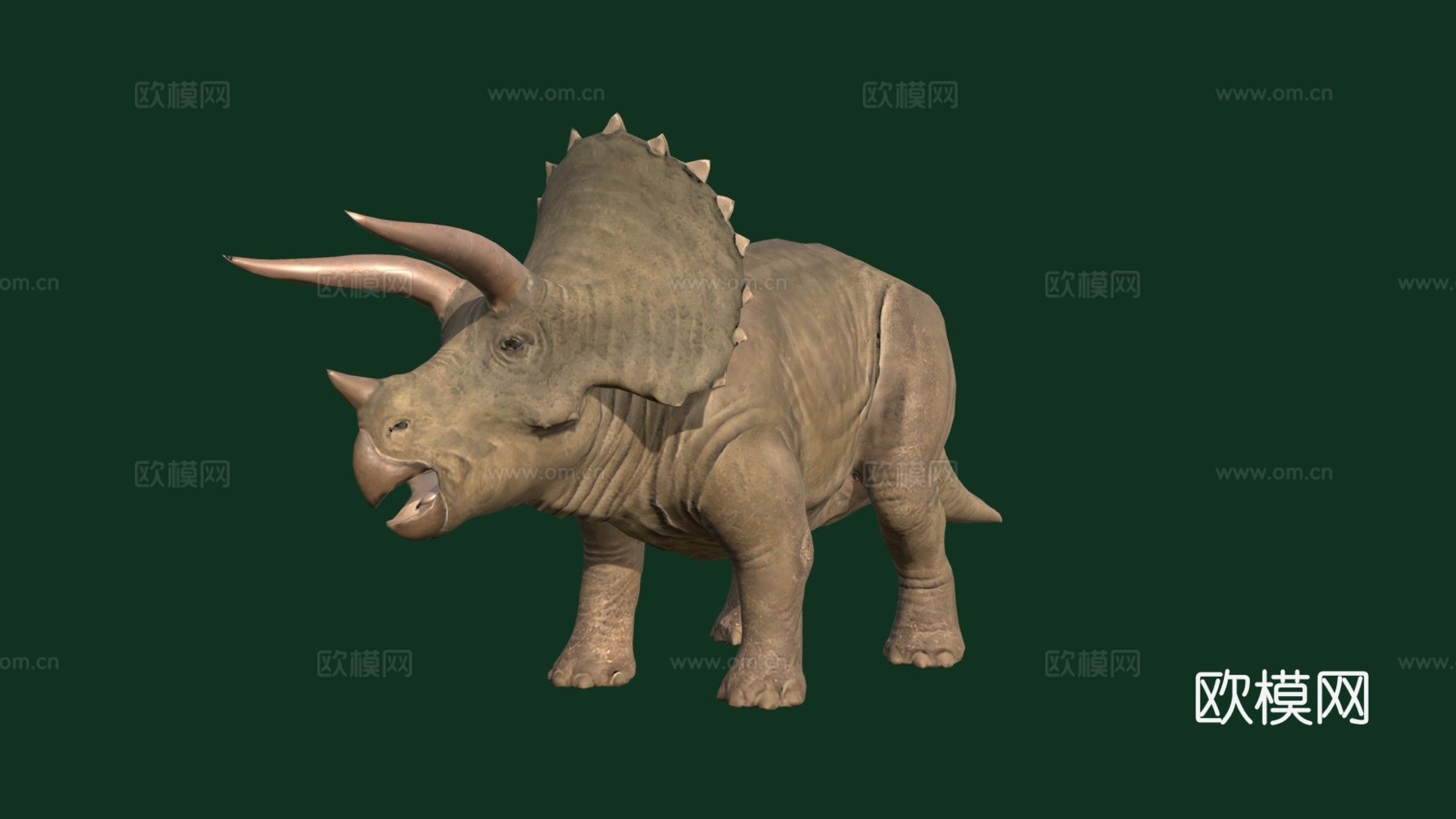 三角龙3d模型
