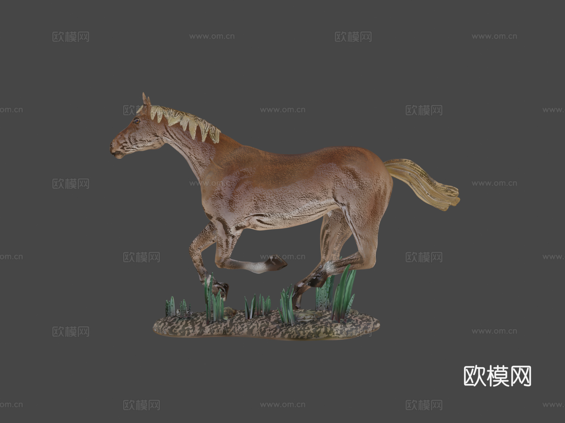 奔腾马-下载-3D可打印3d模型