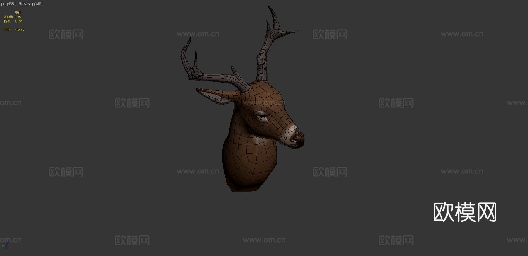 鹿3d模型