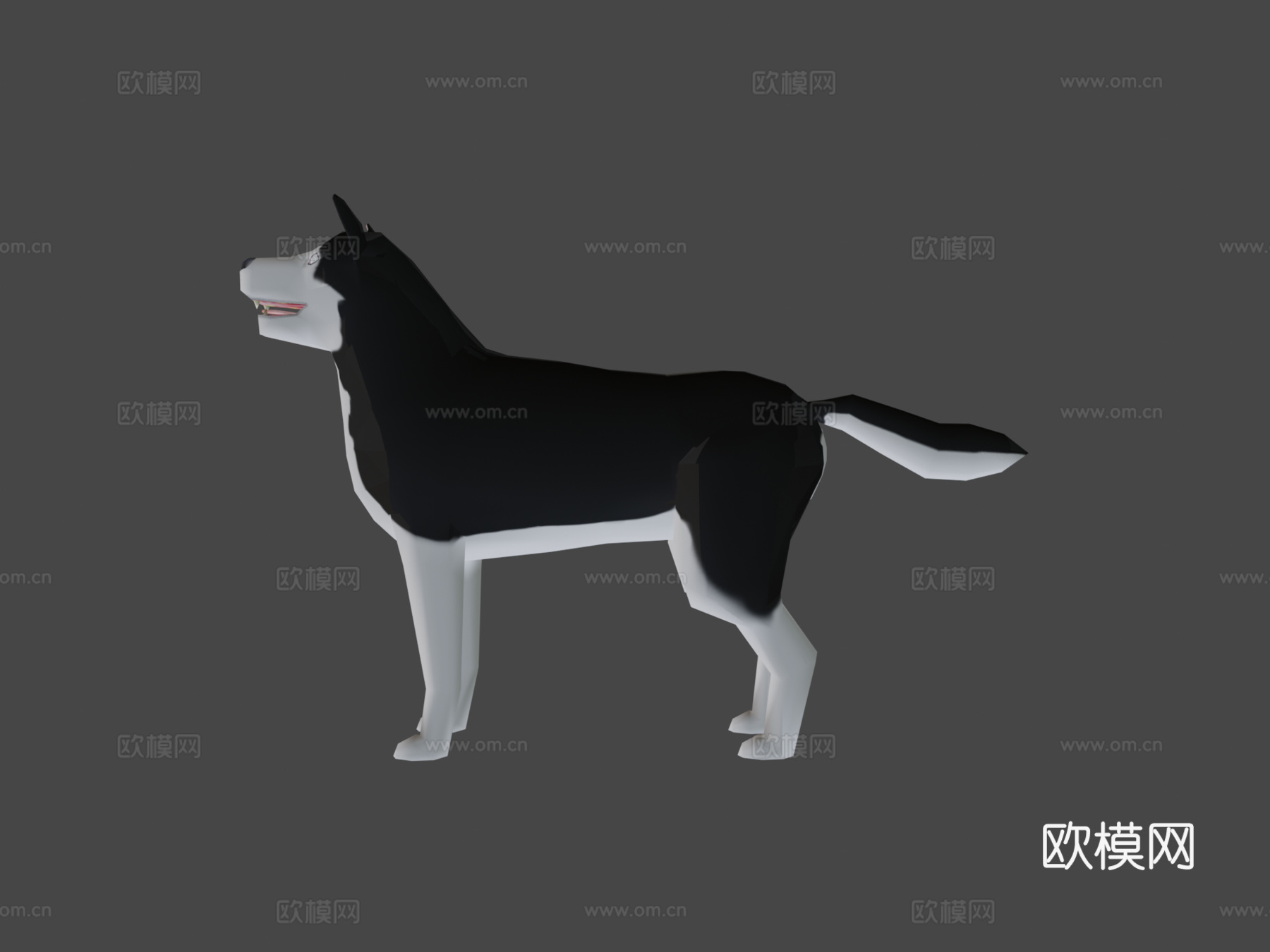 奔跑的狗3d模型