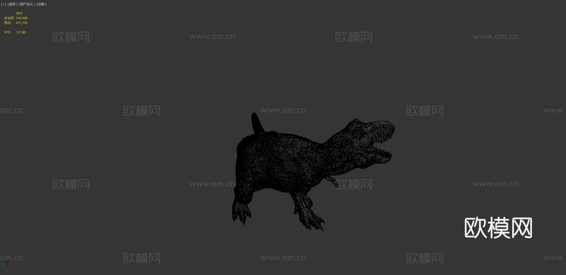 侏罗纪公园霸王龙雷克西(粉丝艺术)23d模型