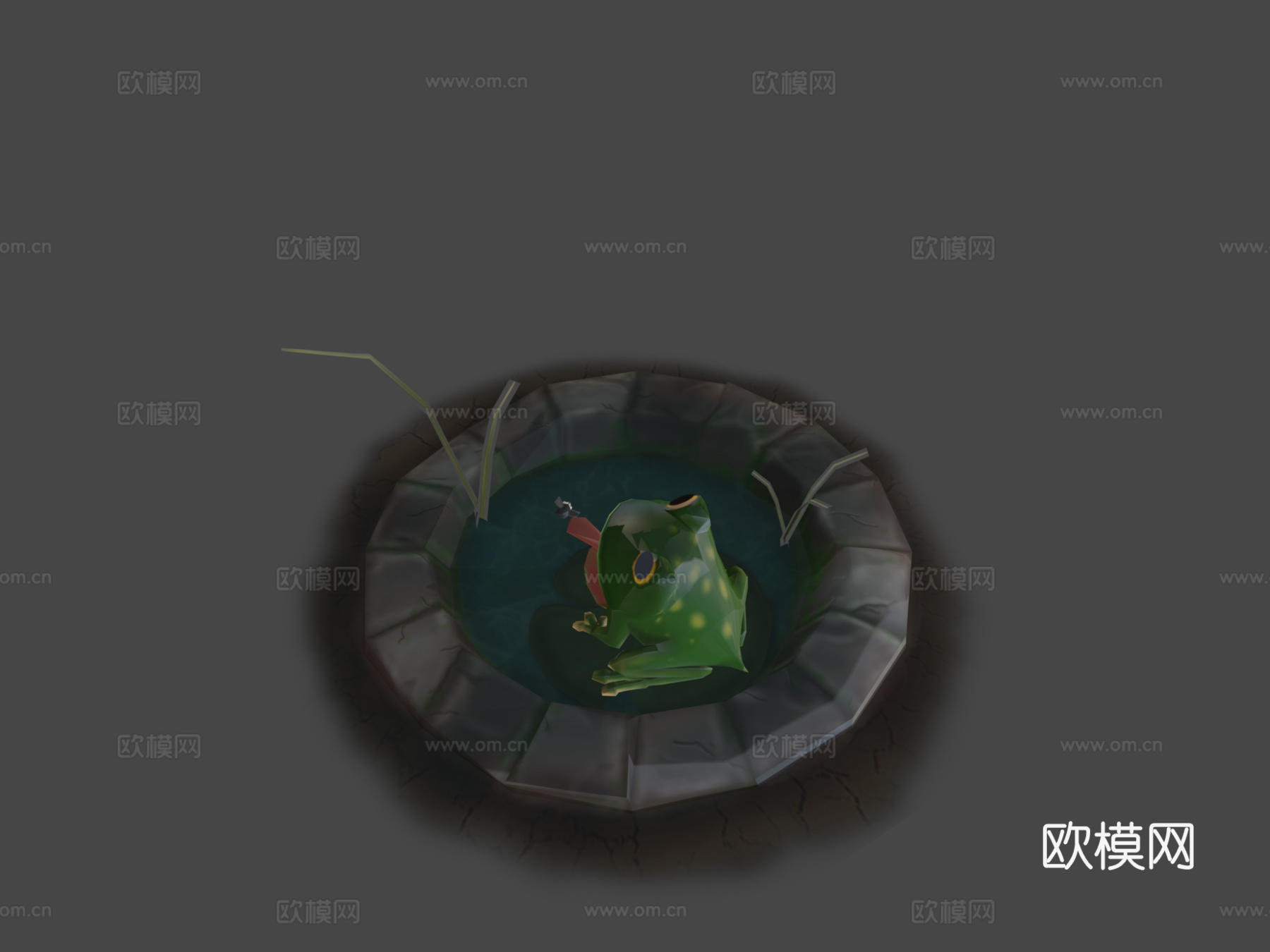 青蛙3d模型