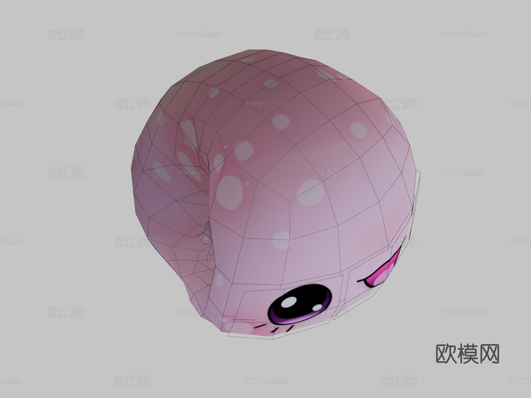 可爱美西螈-游戏就绪3d模型